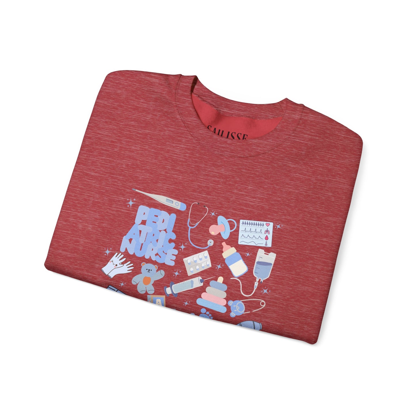 Pediatric Nurse Doodle Design Crewneck