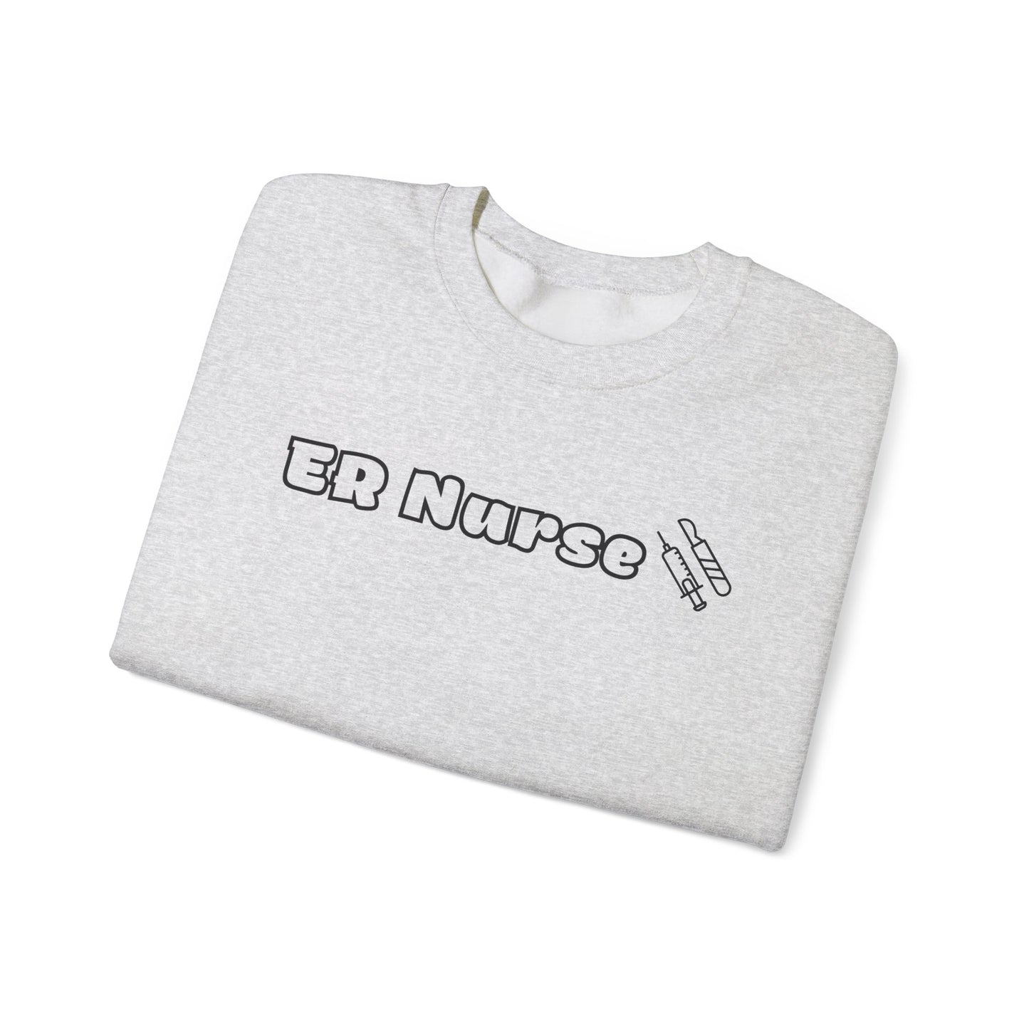 ER Nurse-Outlined Crewneck