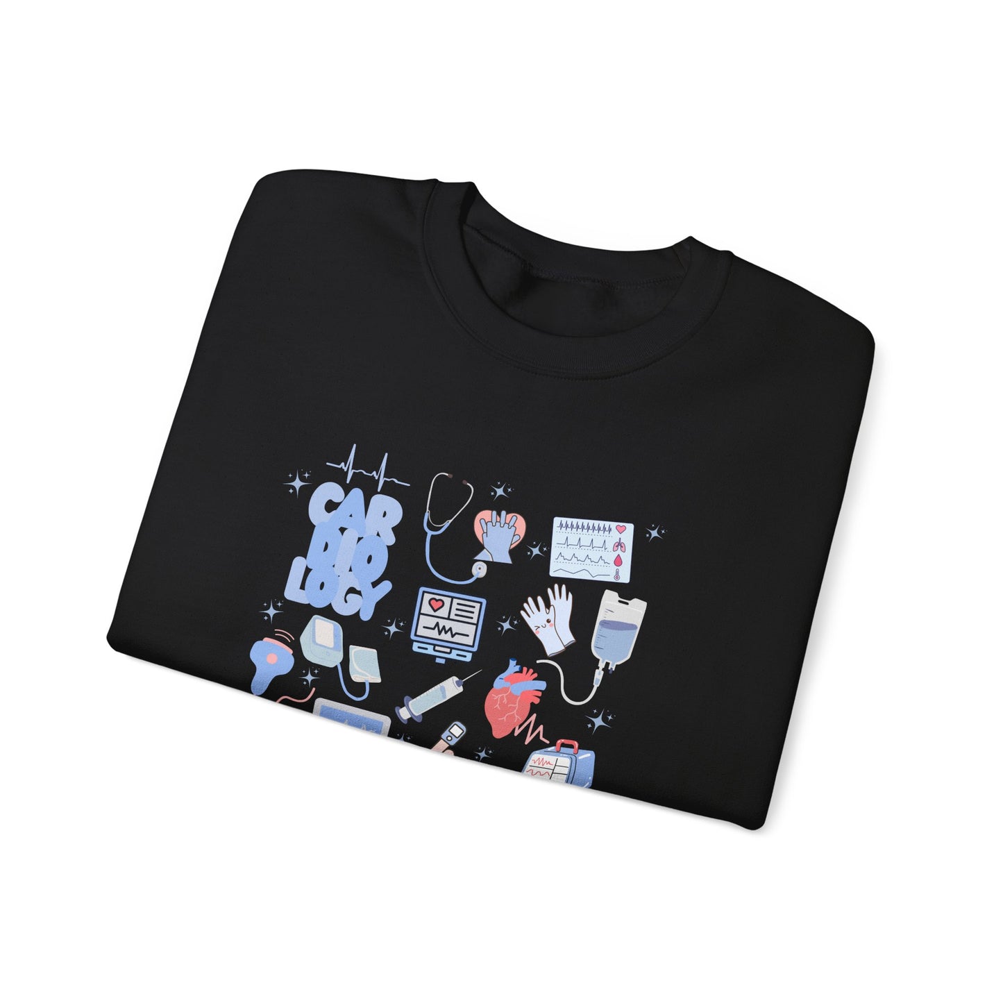 Cardiology Doodle Design Crewneck