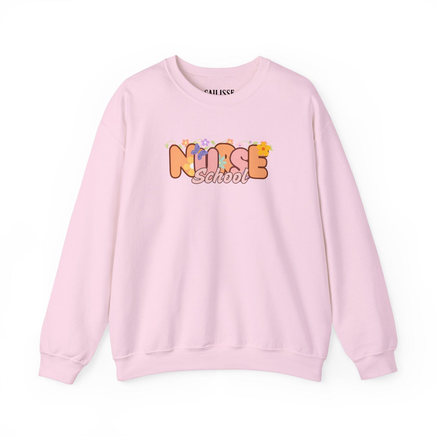 School Nurse Floral Design Crewneck