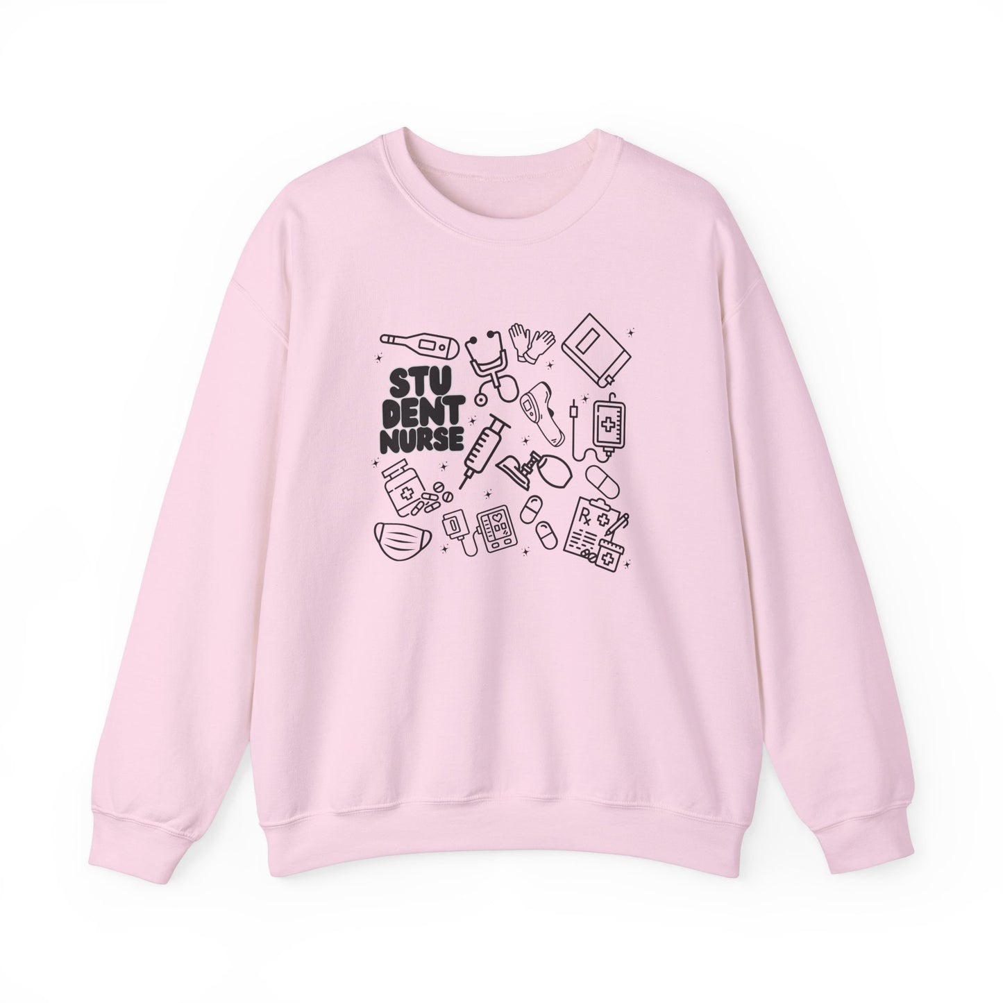 Student Nurse Black Outline Crewneck