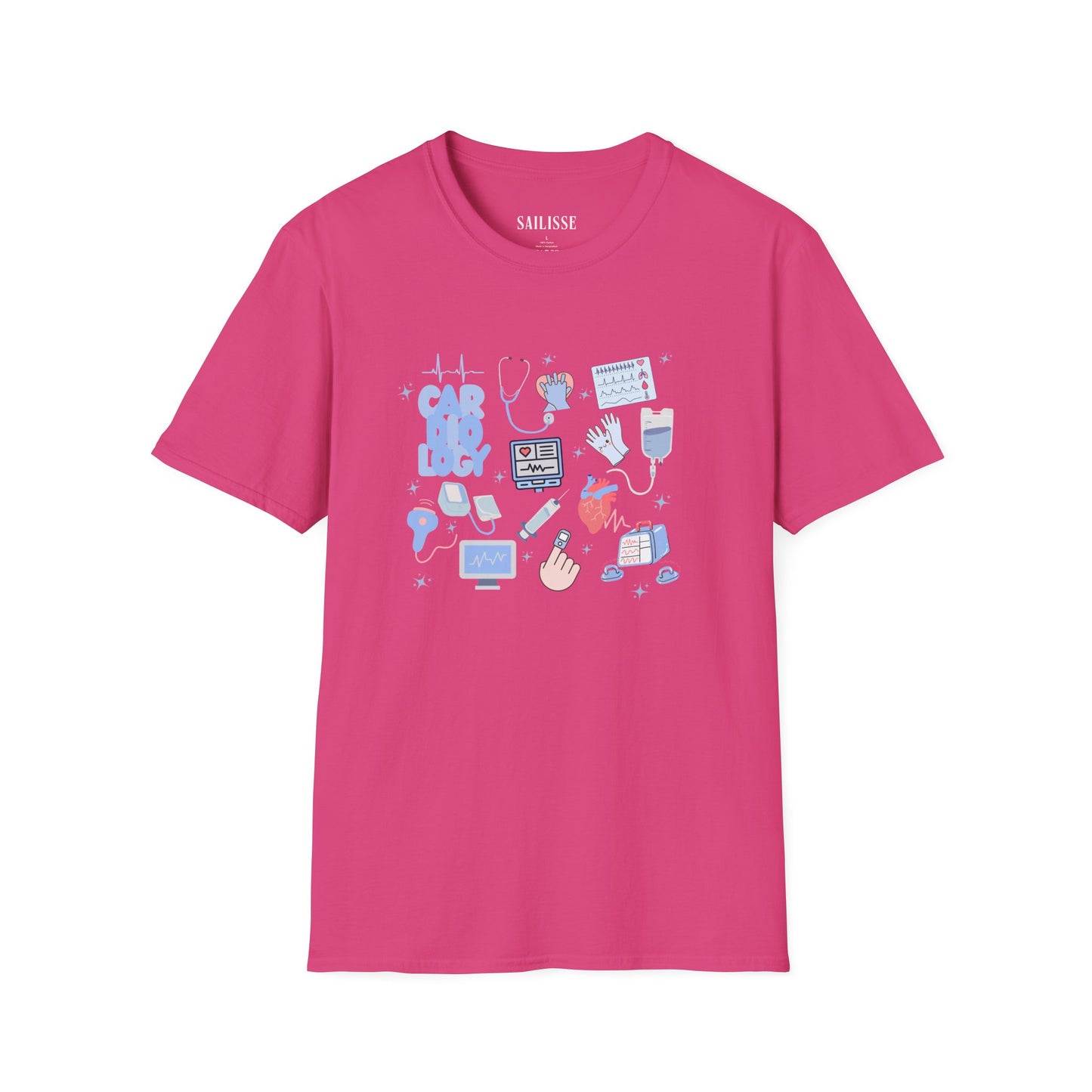 Cardiology Doodle Design Softstyle T-Shirt