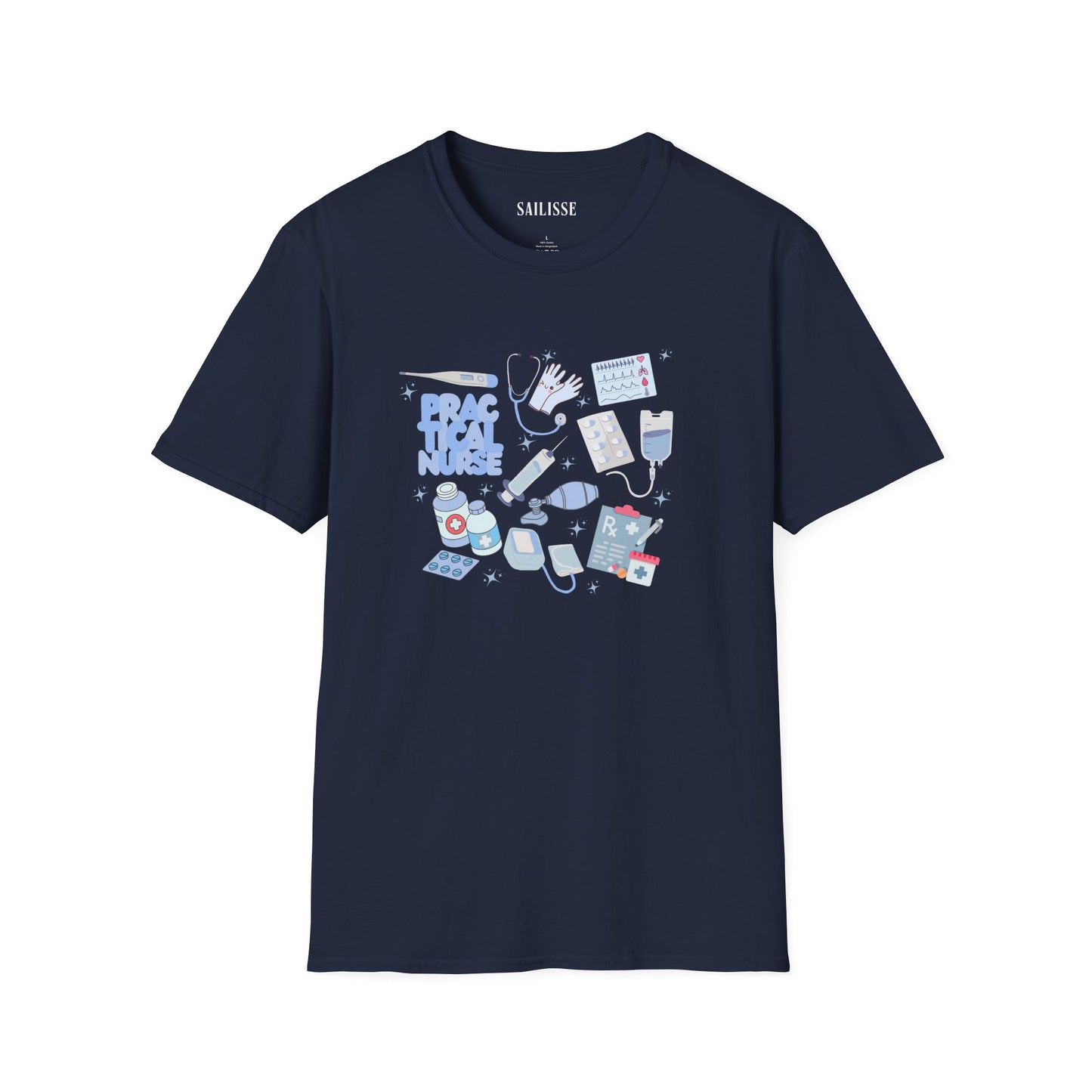 Practical Nurse Doodle Design Softstyle T-Shirt