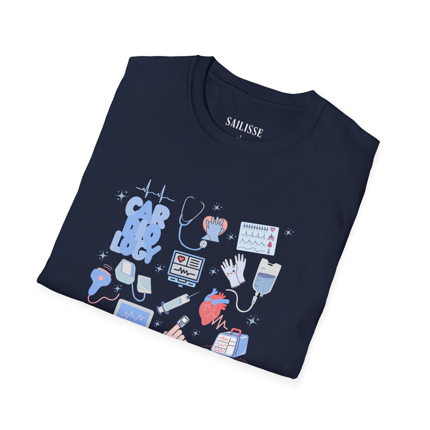 Cardiology Doodle Design Softstyle T-Shirt