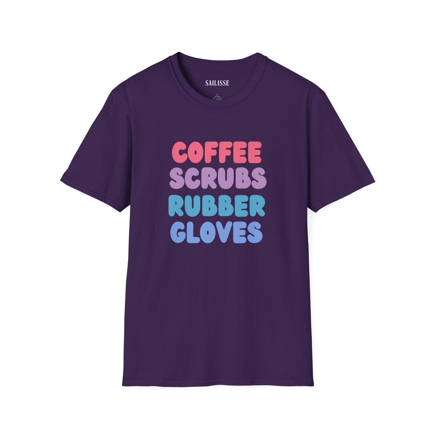 Coffee Scrubs Rubber Gloves Softstyle T-Shirt