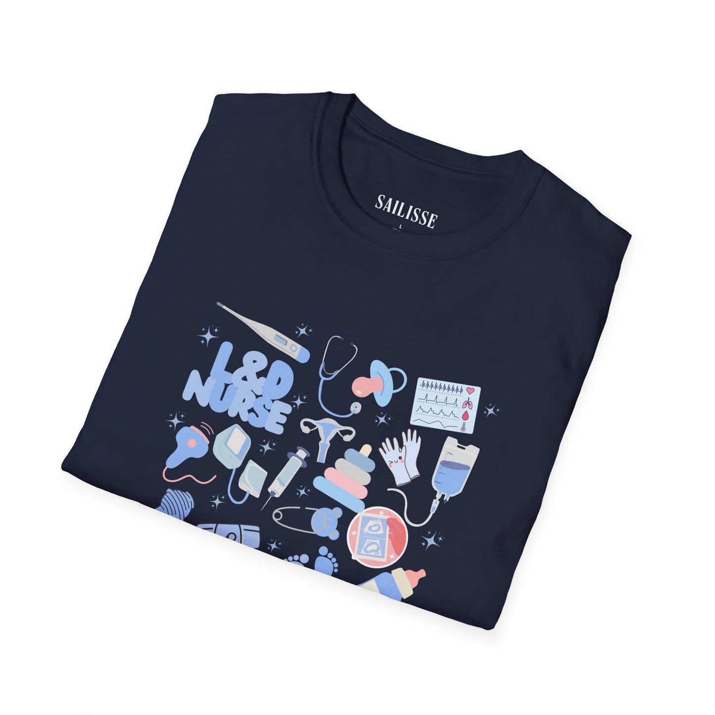 L&D Nurse Doodle Design Softstyle T-Shirt