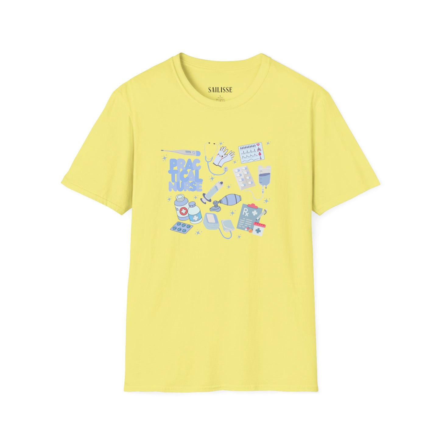 Practical Nurse Doodle Design Softstyle T-Shirt