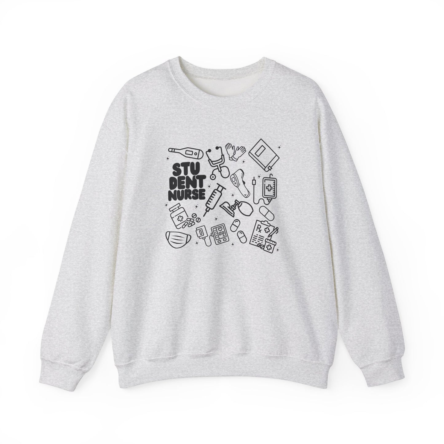 Student Nurse Black Outline Crewneck
