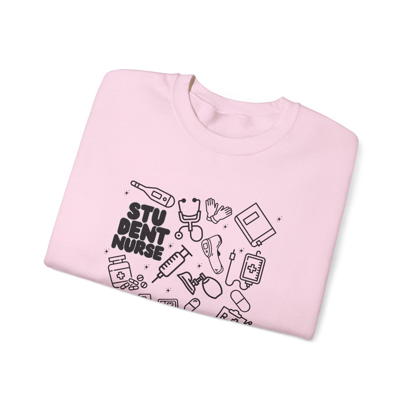 Student Nurse Black Outline Crewneck