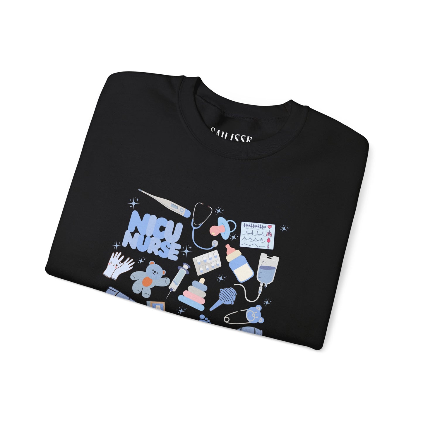 NICU Nurse Doodle Design Crewneck