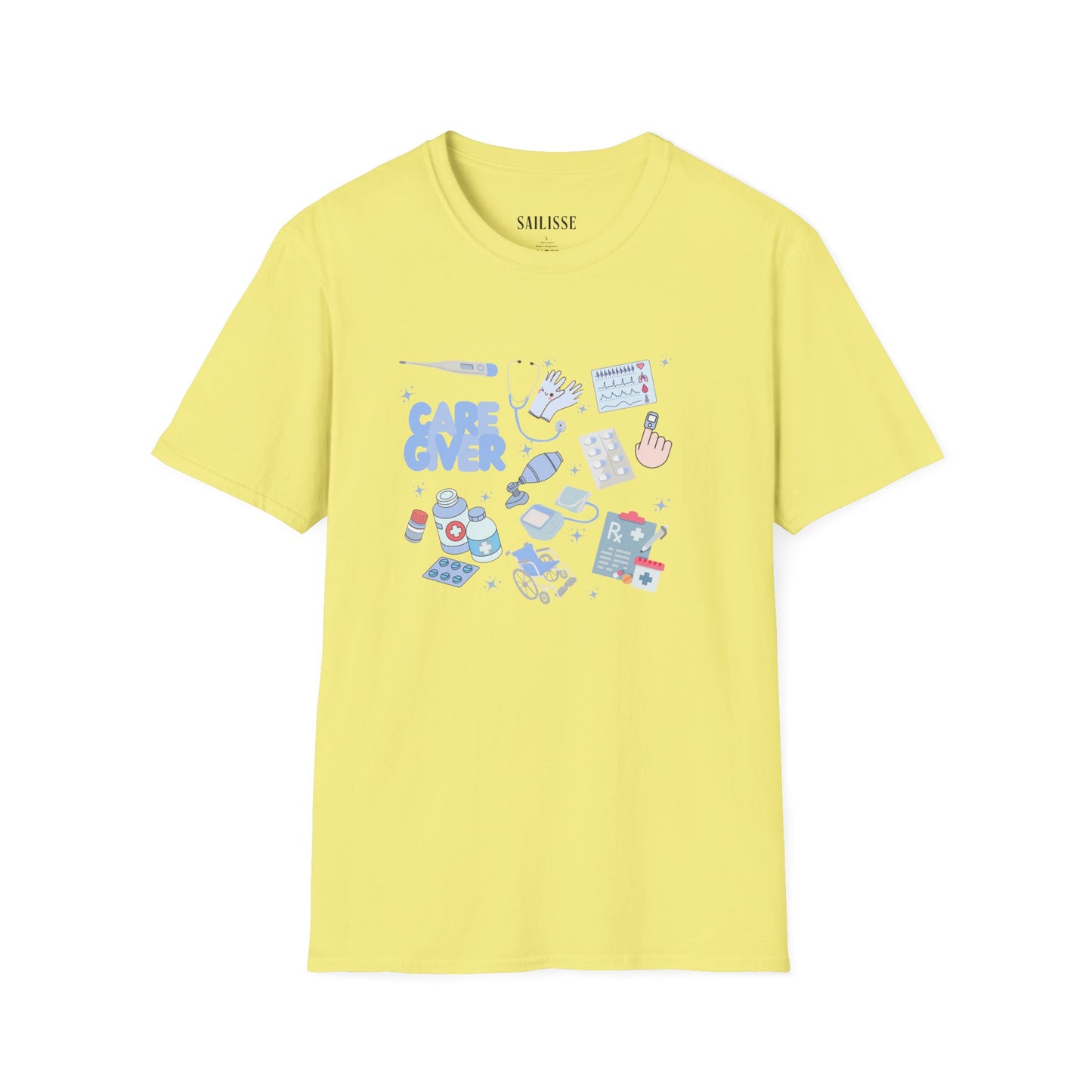 Caregiver Doodle Design Softstyle T-Shirt