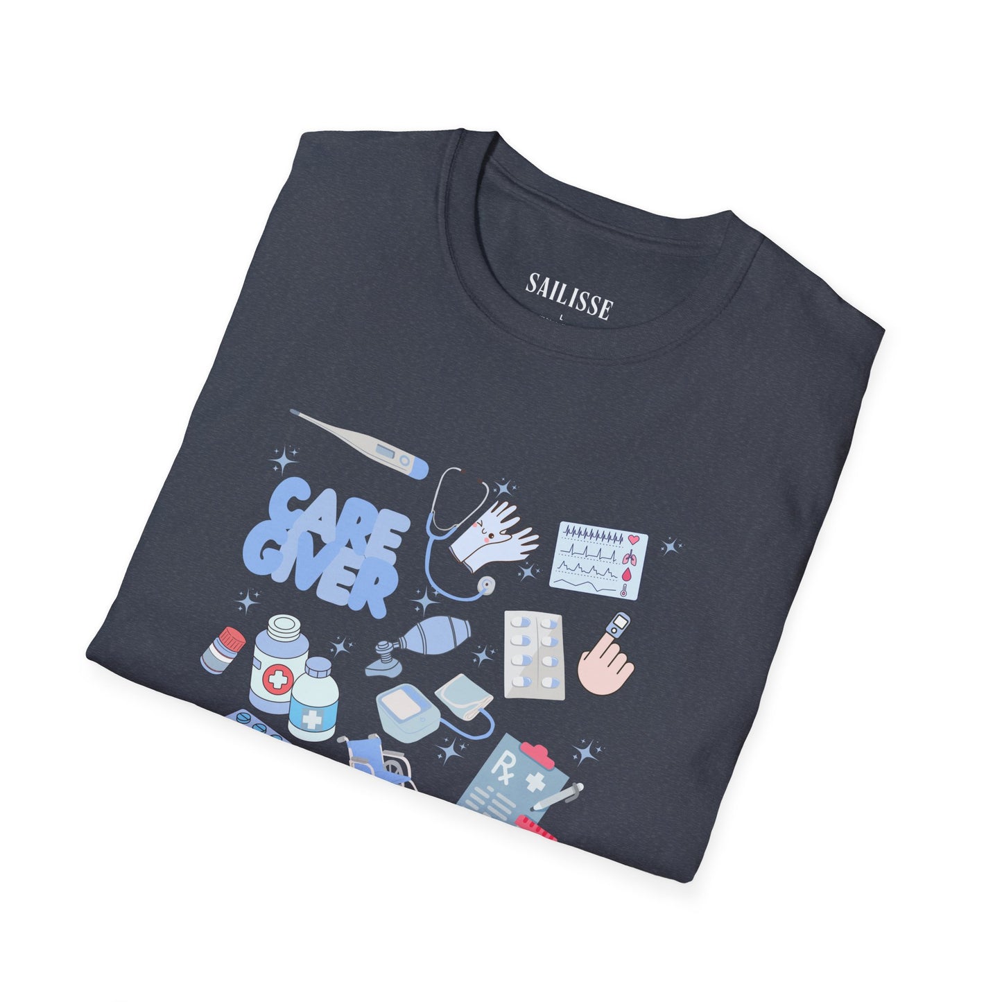 Caregiver Doodle Design Softstyle T-Shirt