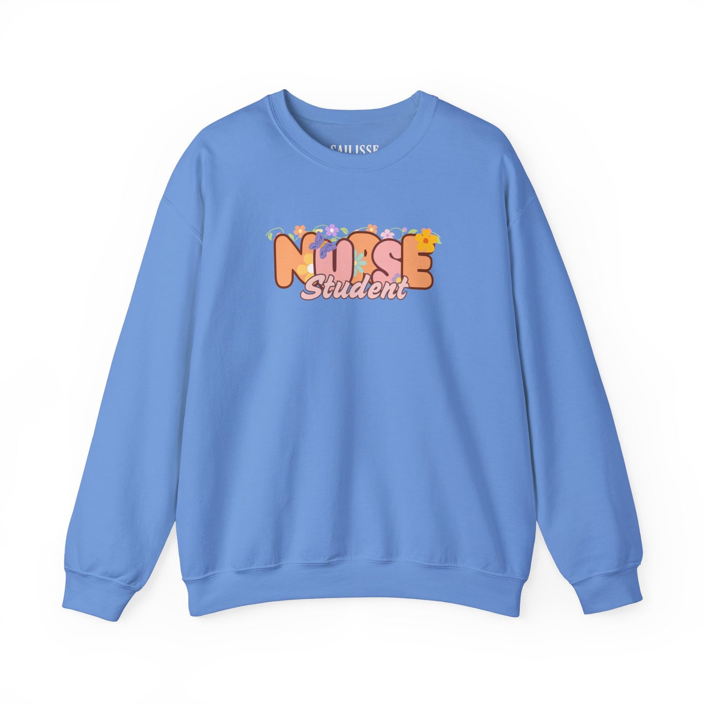 Student Nurse Floral Design Crewneck
