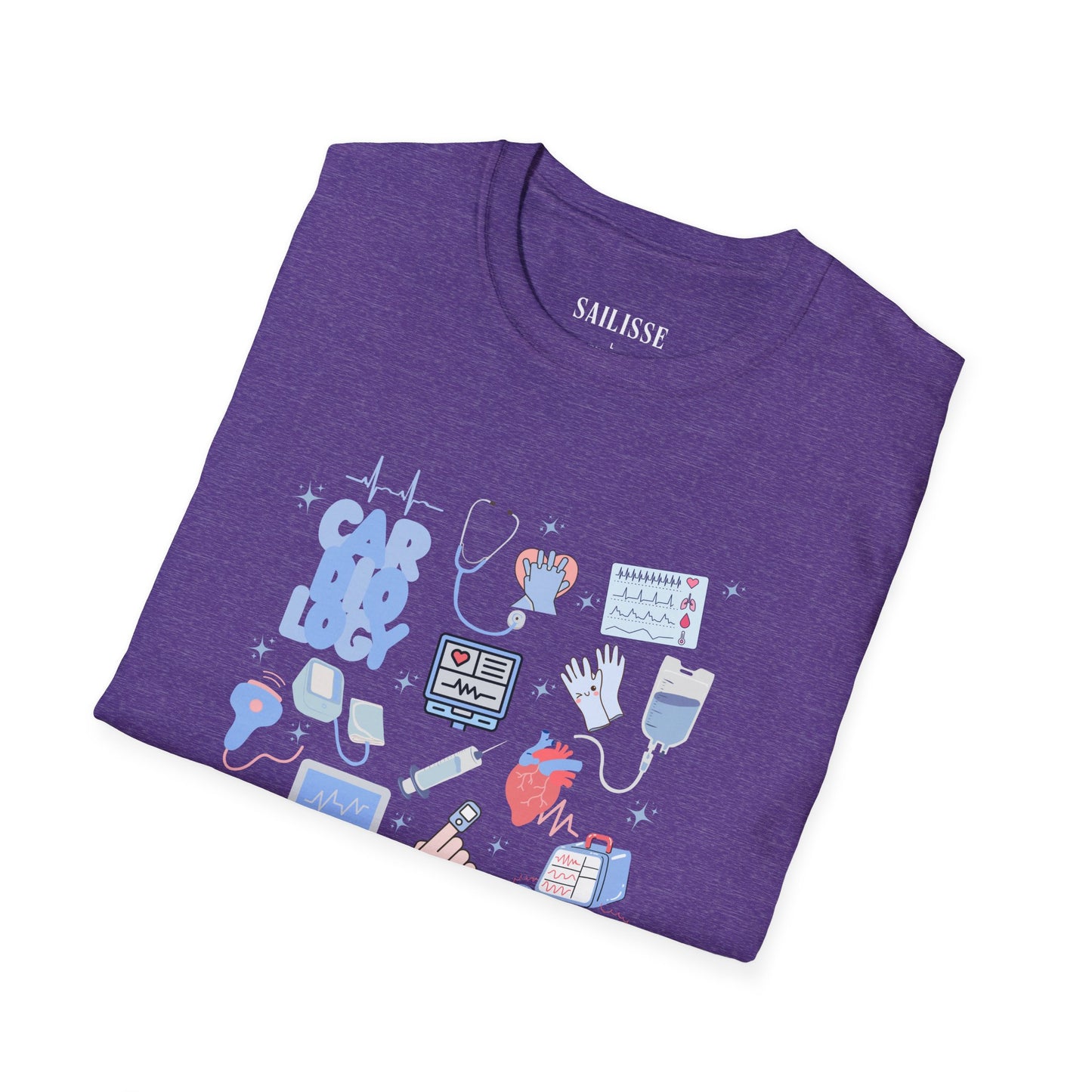 Cardiology Doodle Design Softstyle T-Shirt