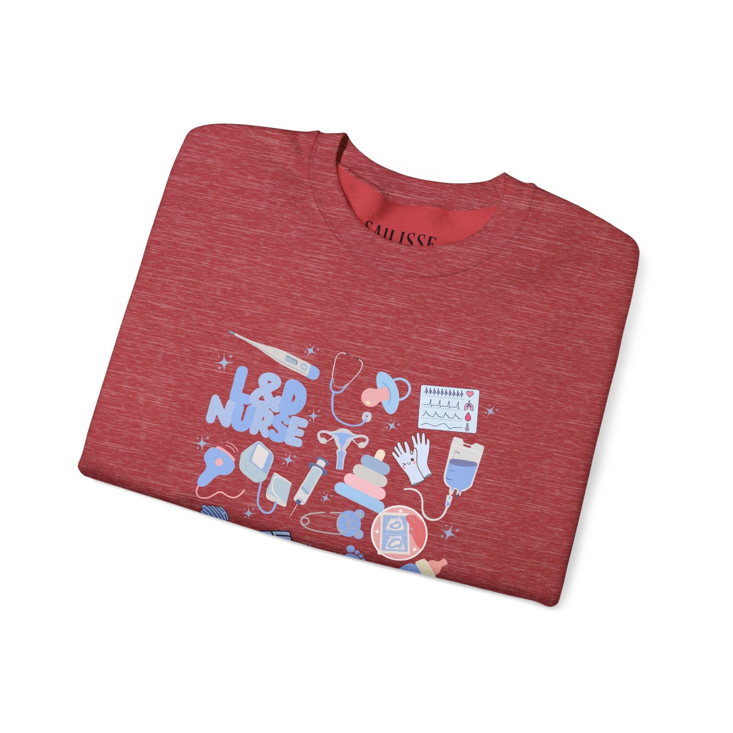 L&D Nurse Doodle Design Crewneck