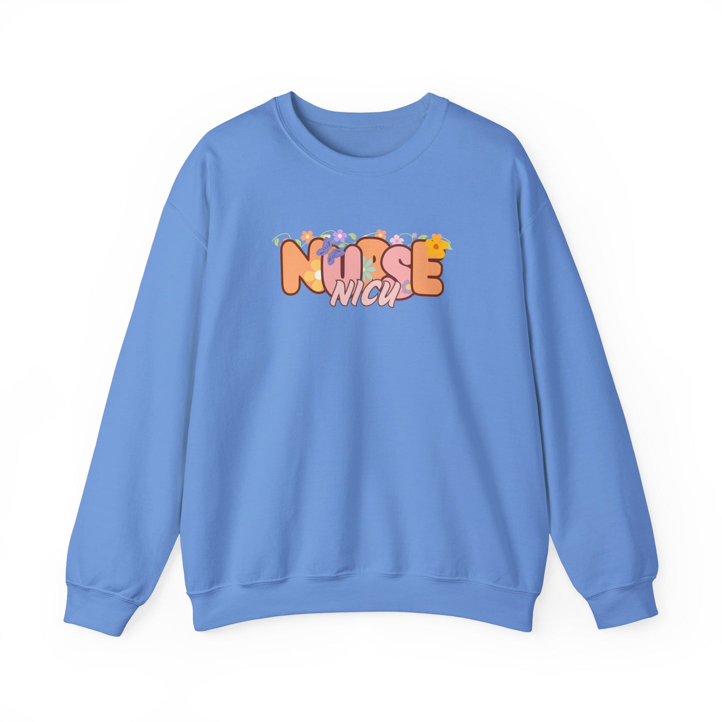 NICU Nurse Floral Design Crewneck