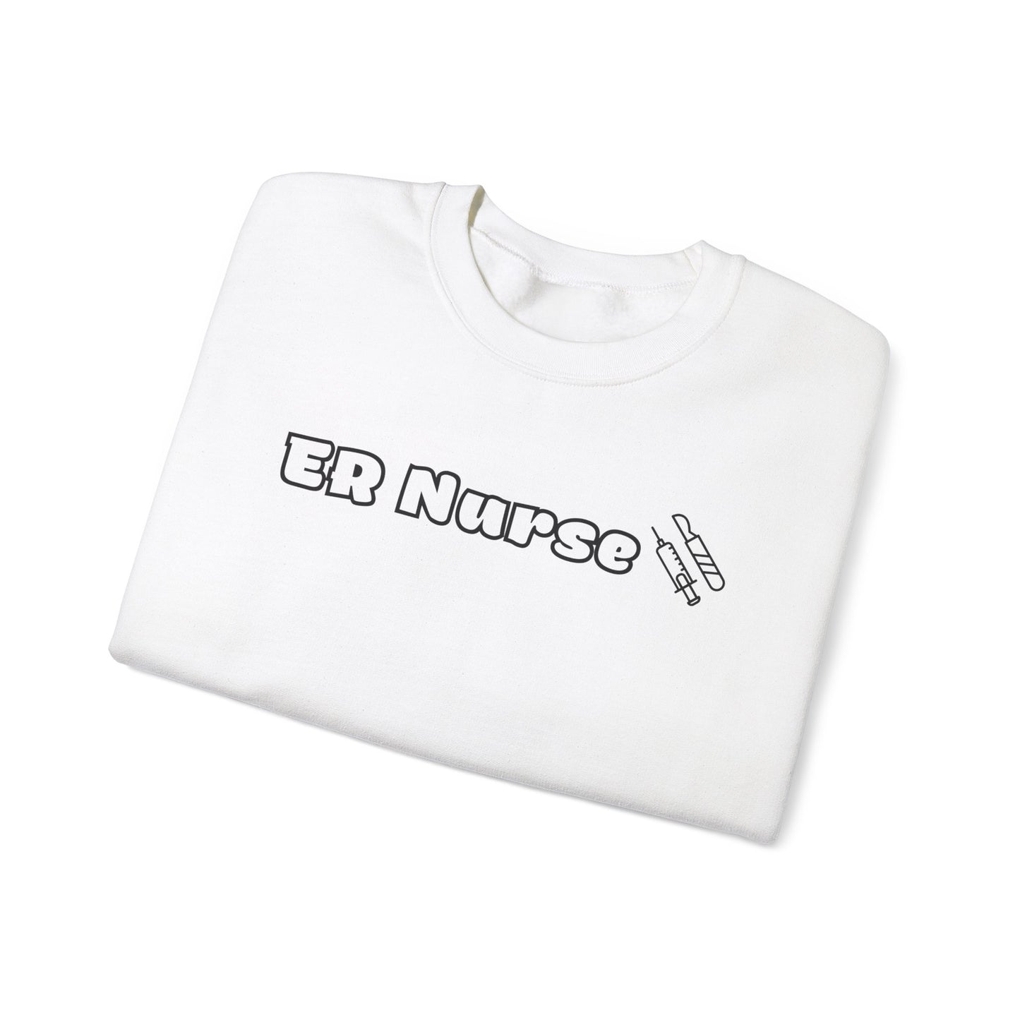 ER Nurse-Outlined Crewneck