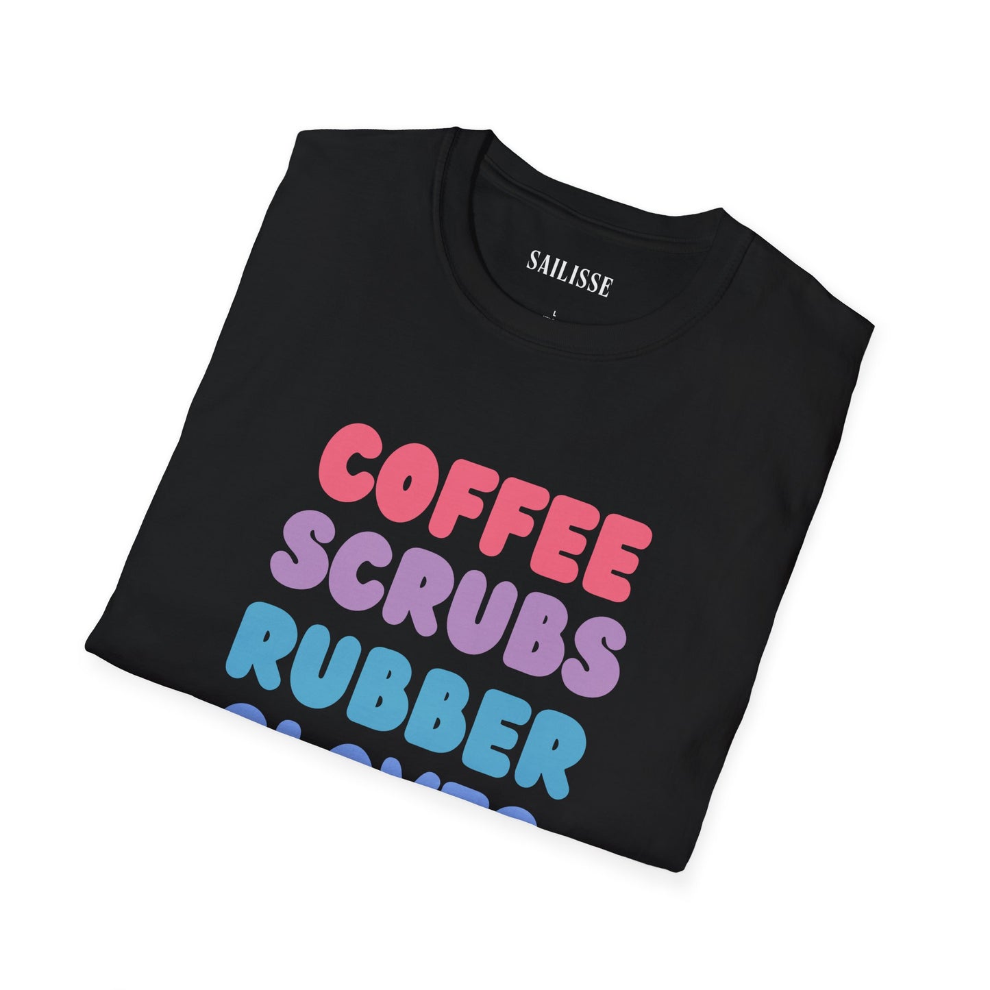 Coffee Scrubs Rubber Gloves Softstyle T-Shirt