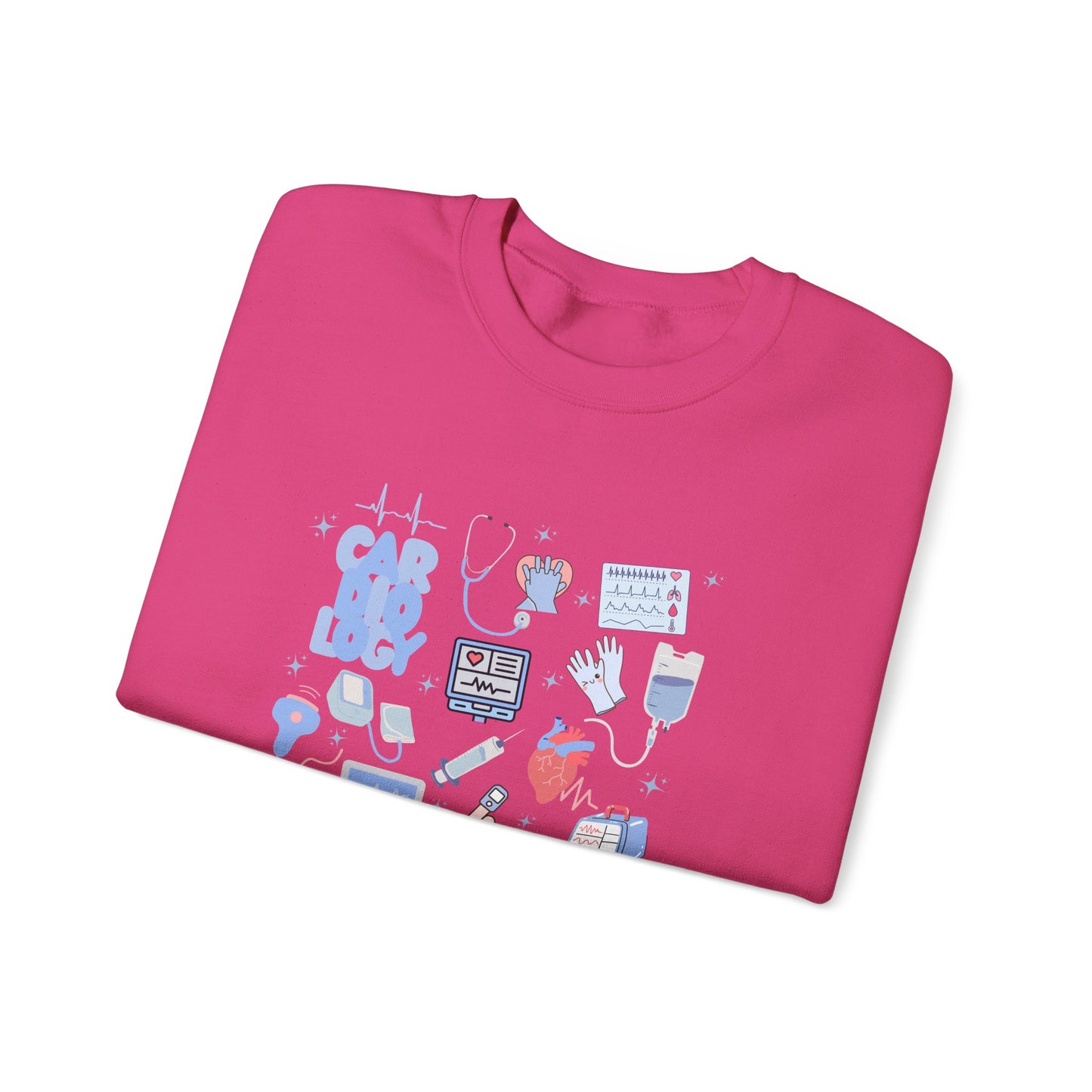 Cardiology Doodle Design Crewneck