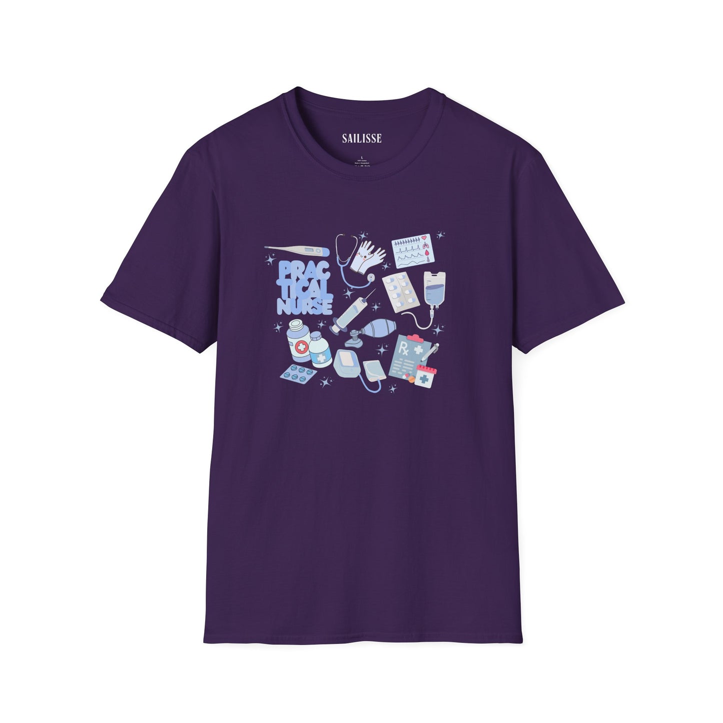 Practical Nurse Doodle Design Softstyle T-Shirt