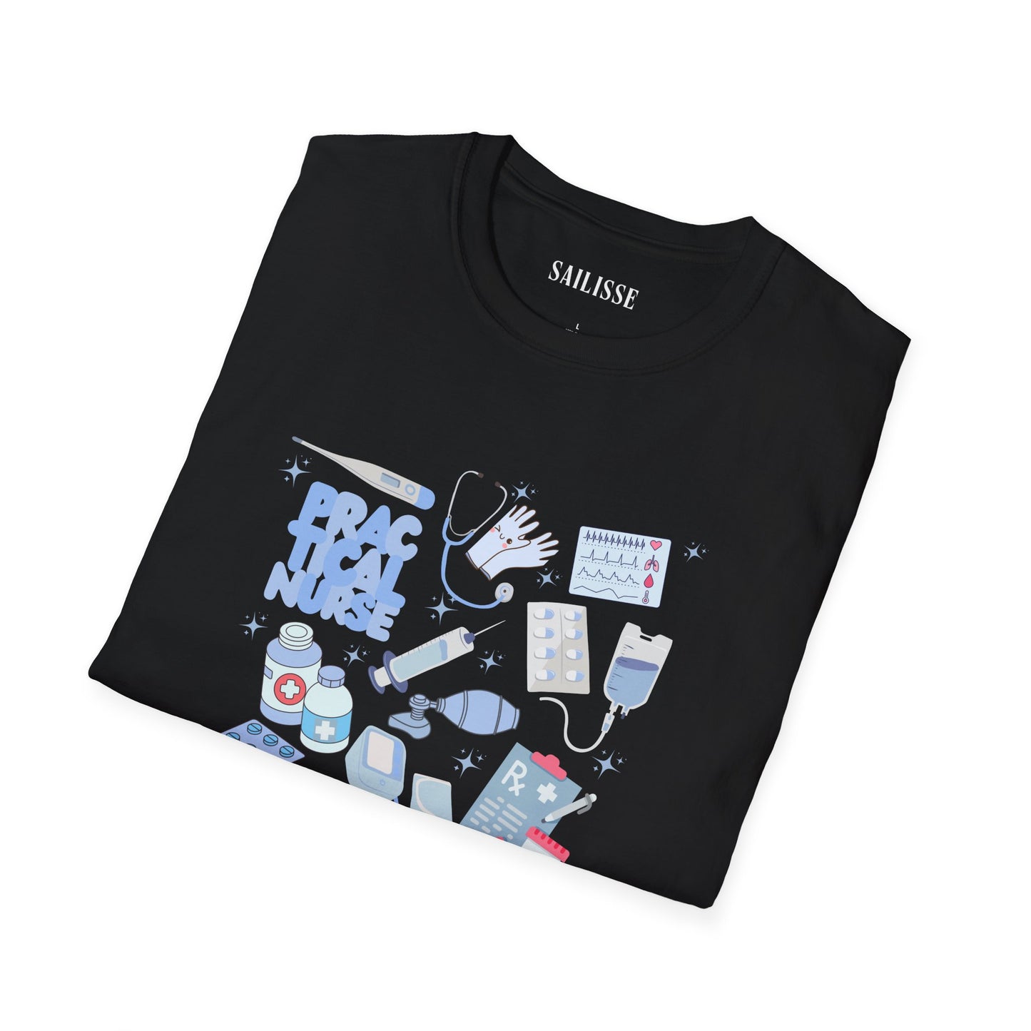 Practical Nurse Doodle Design Softstyle T-Shirt