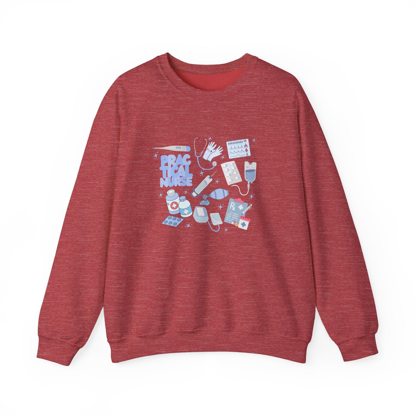 Practical Nurse Doodle Design Crewneck