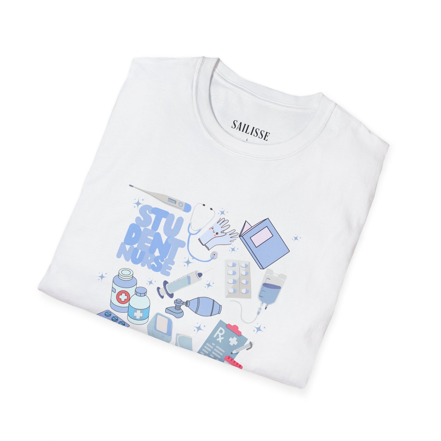 Student Nurse Doodle Design Softstyle T-Shirt