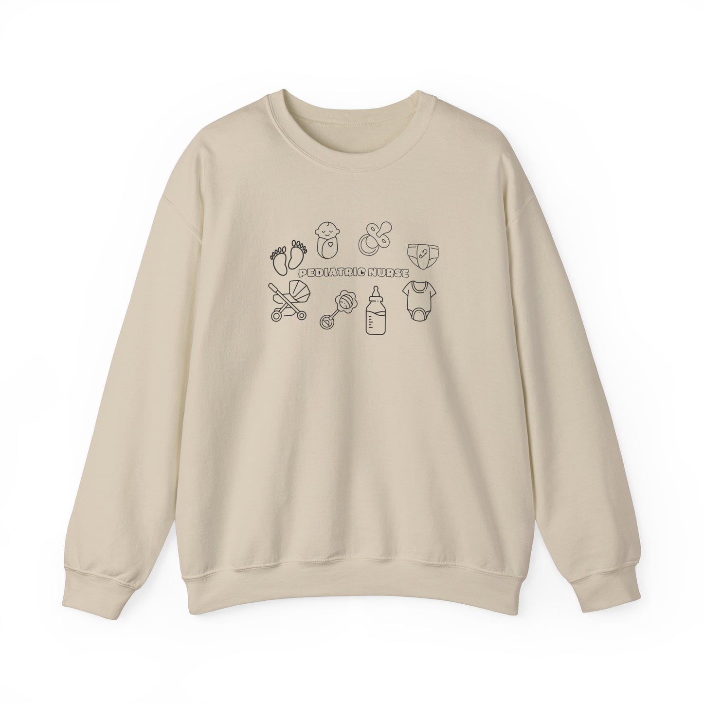 Pediatric Nurse Doodle Crewneck