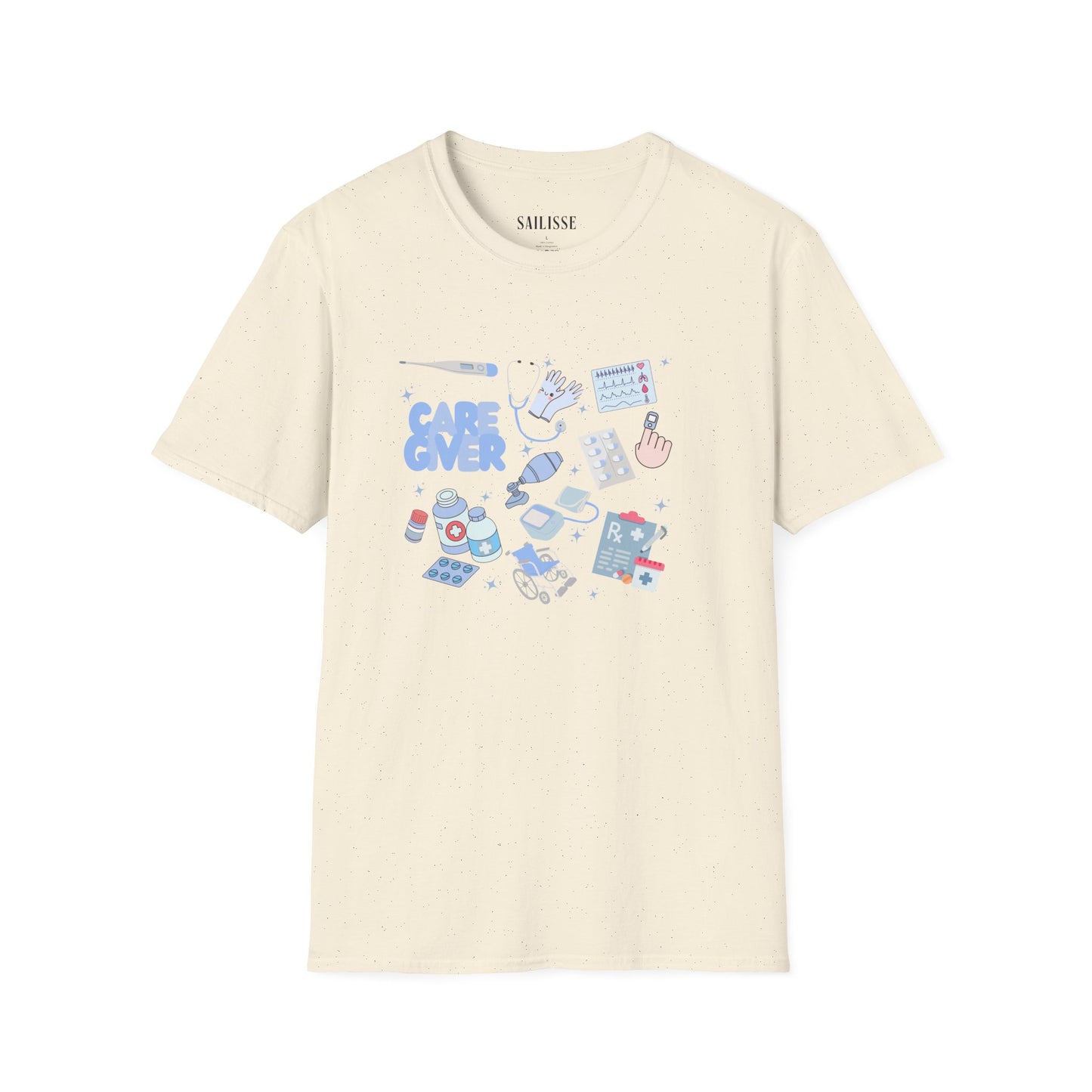 Caregiver Doodle Design Softstyle T-Shirt