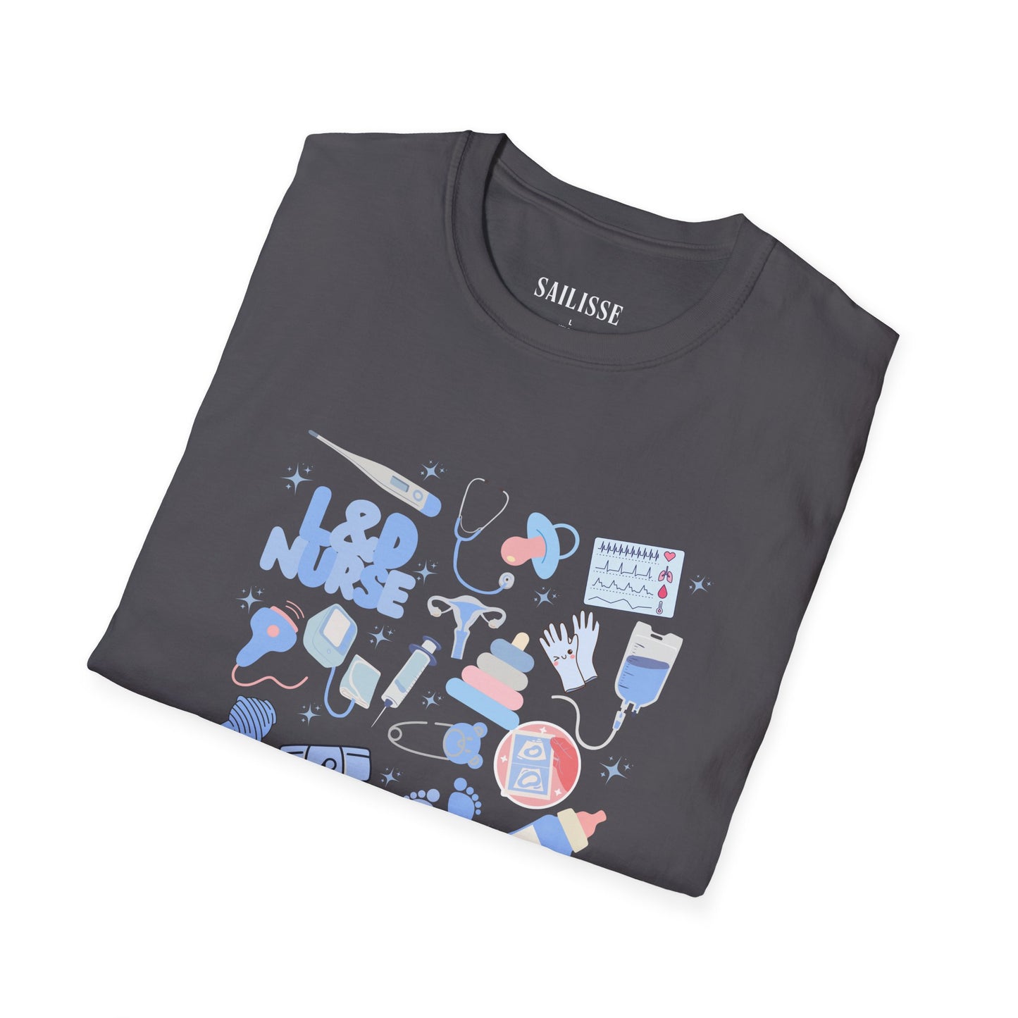 L&D Nurse Doodle Design Softstyle T-Shirt
