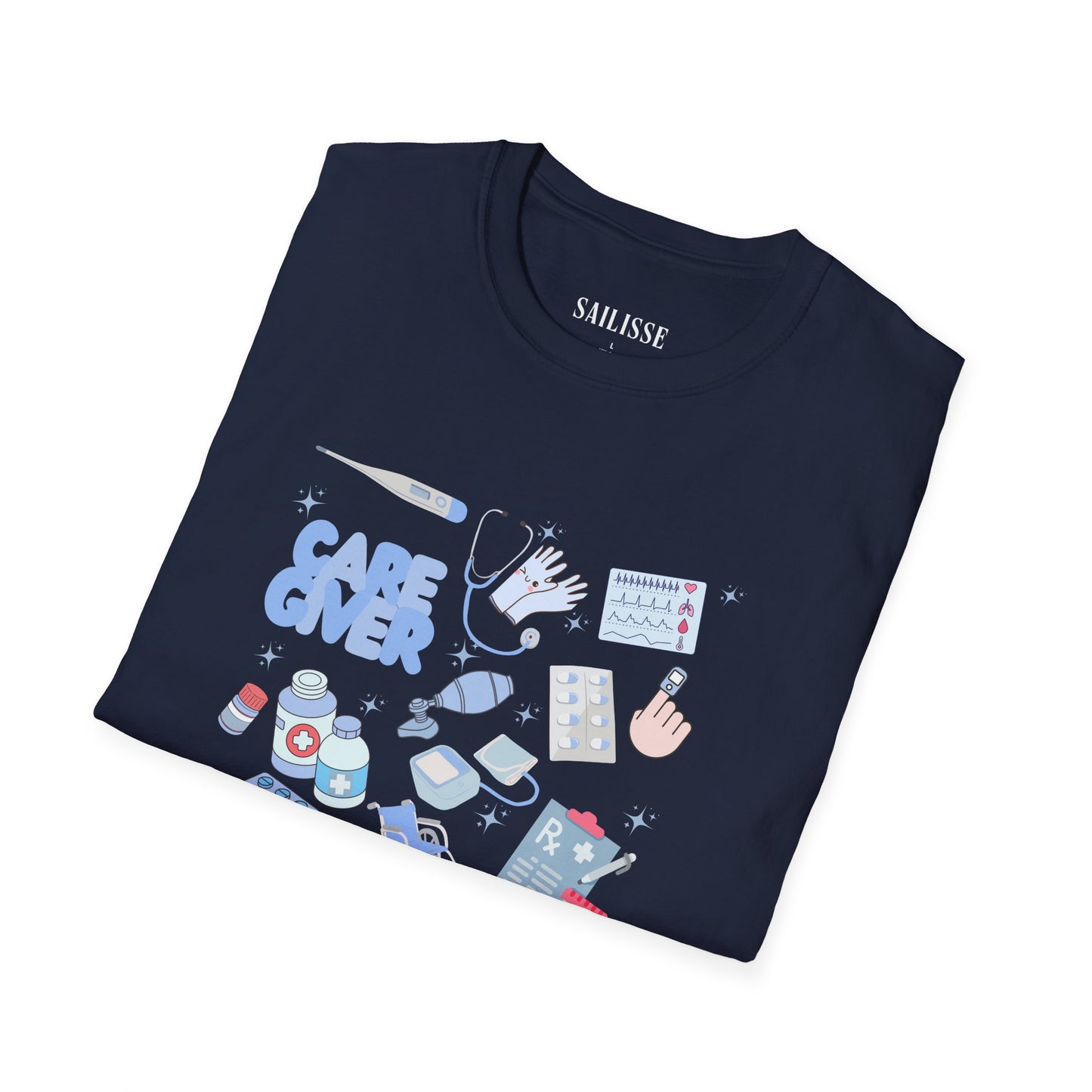Caregiver Doodle Design Softstyle T-Shirt