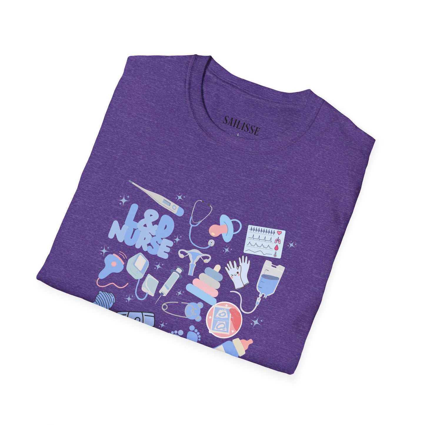 L&D Nurse Doodle Design Softstyle T-Shirt
