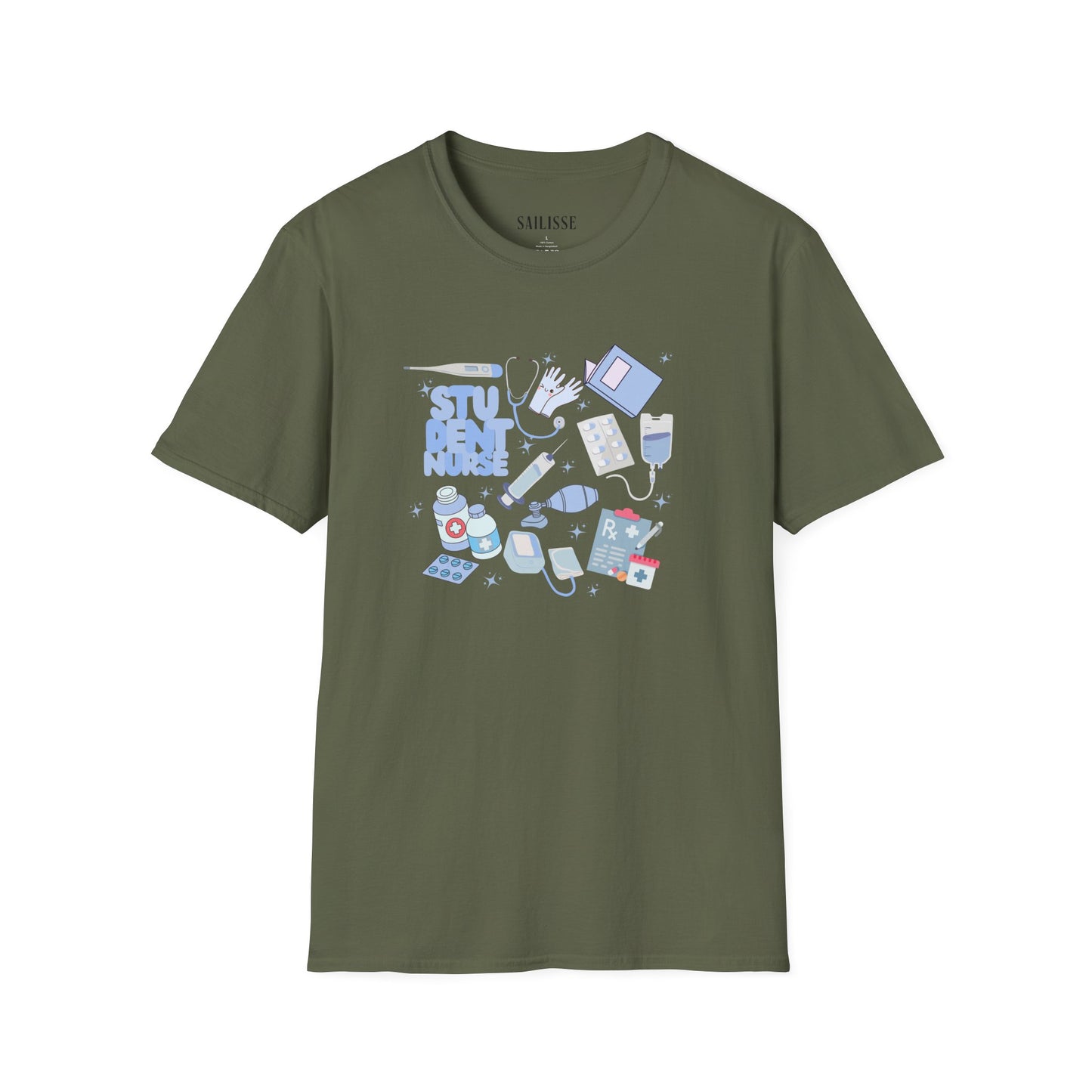 Student Nurse Doodle Design Softstyle T-Shirt