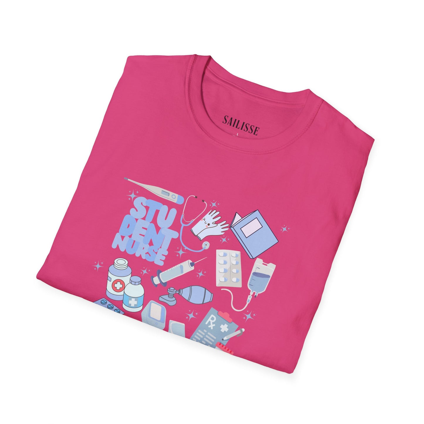 Student Nurse Doodle Design Softstyle T-Shirt