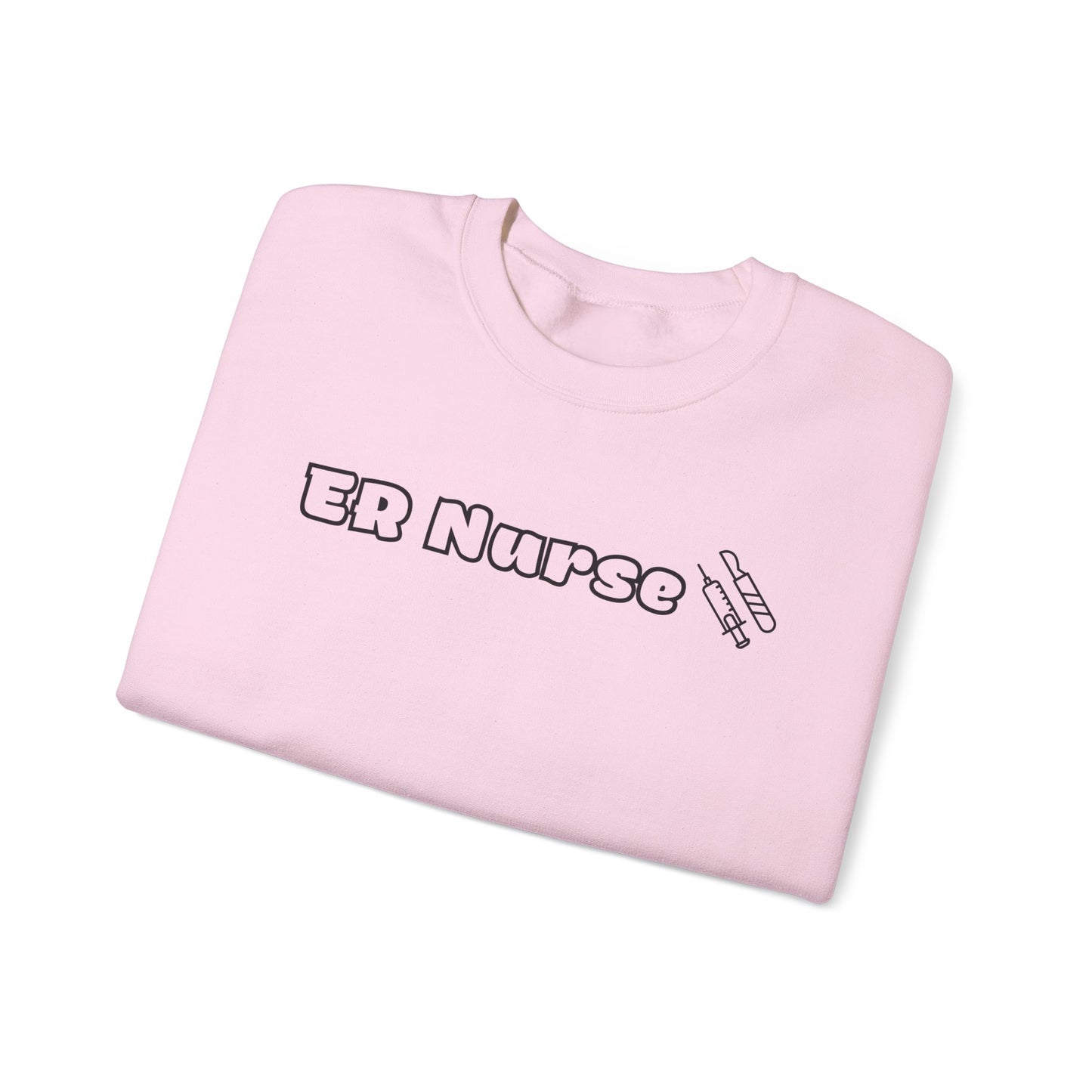 ER Nurse-Outlined Crewneck