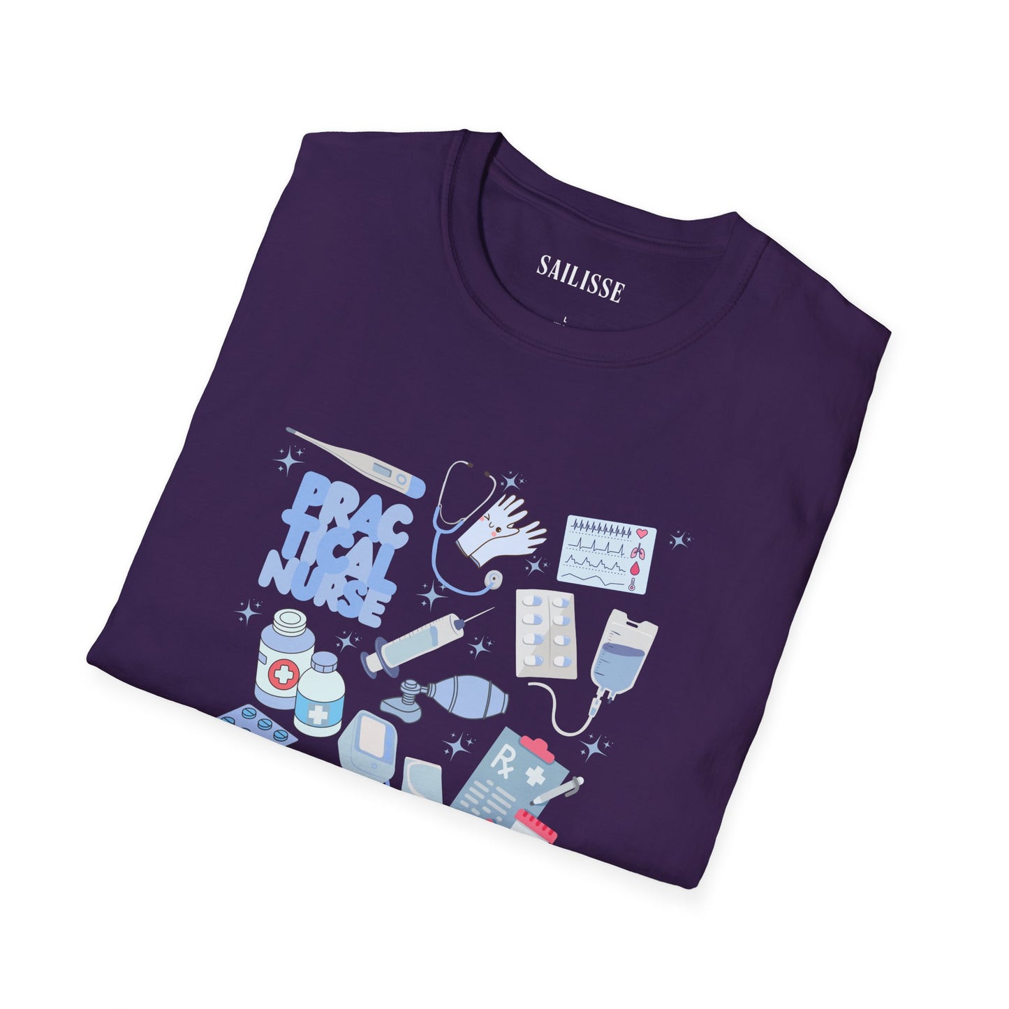 Practical Nurse Doodle Design Softstyle T-Shirt