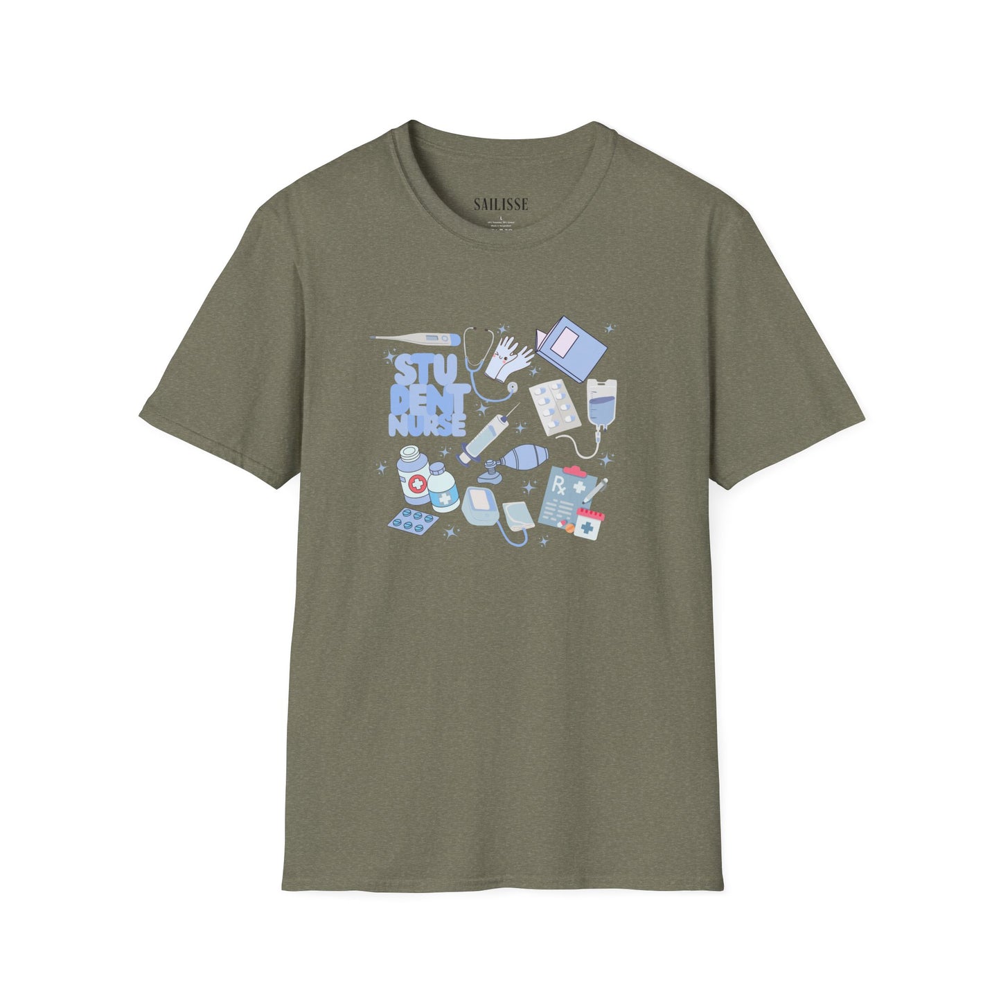 Student Nurse Doodle Design Softstyle T-Shirt