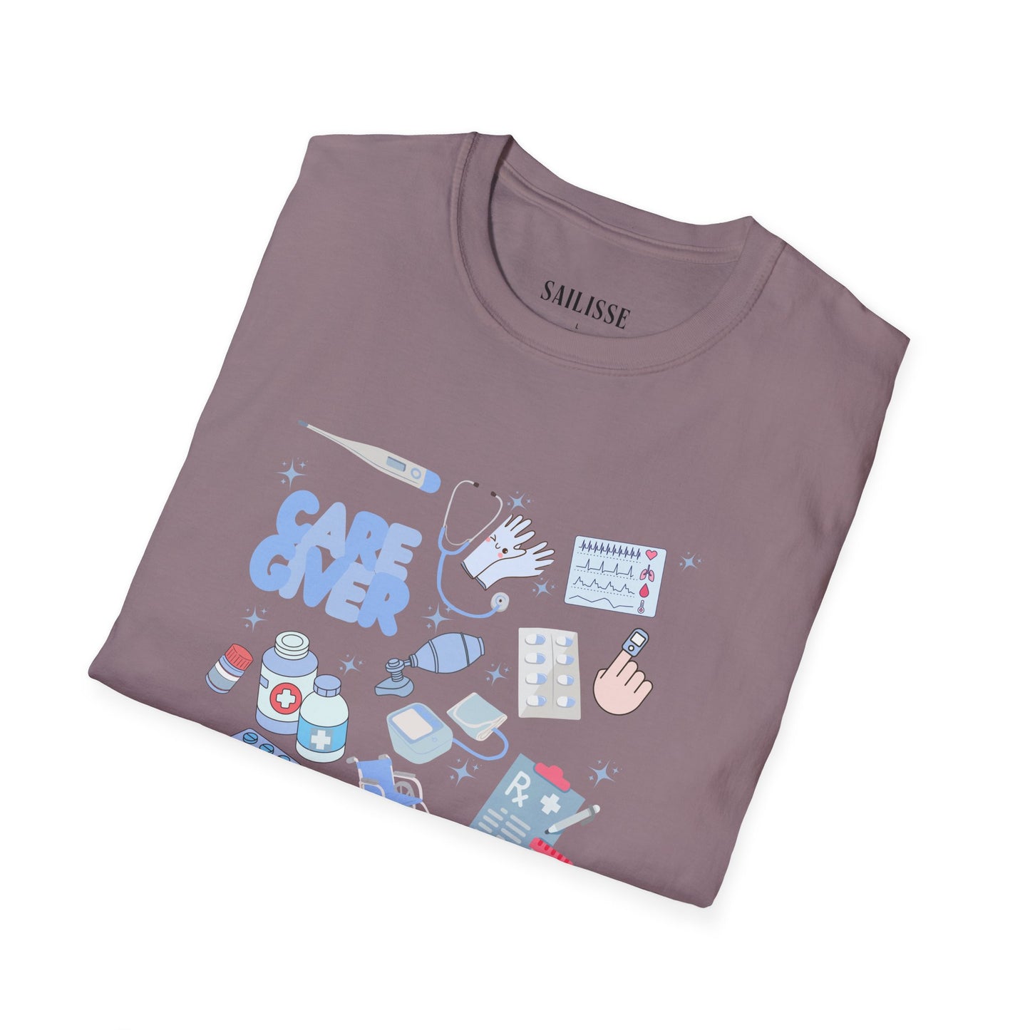 Caregiver Doodle Design Softstyle T-Shirt