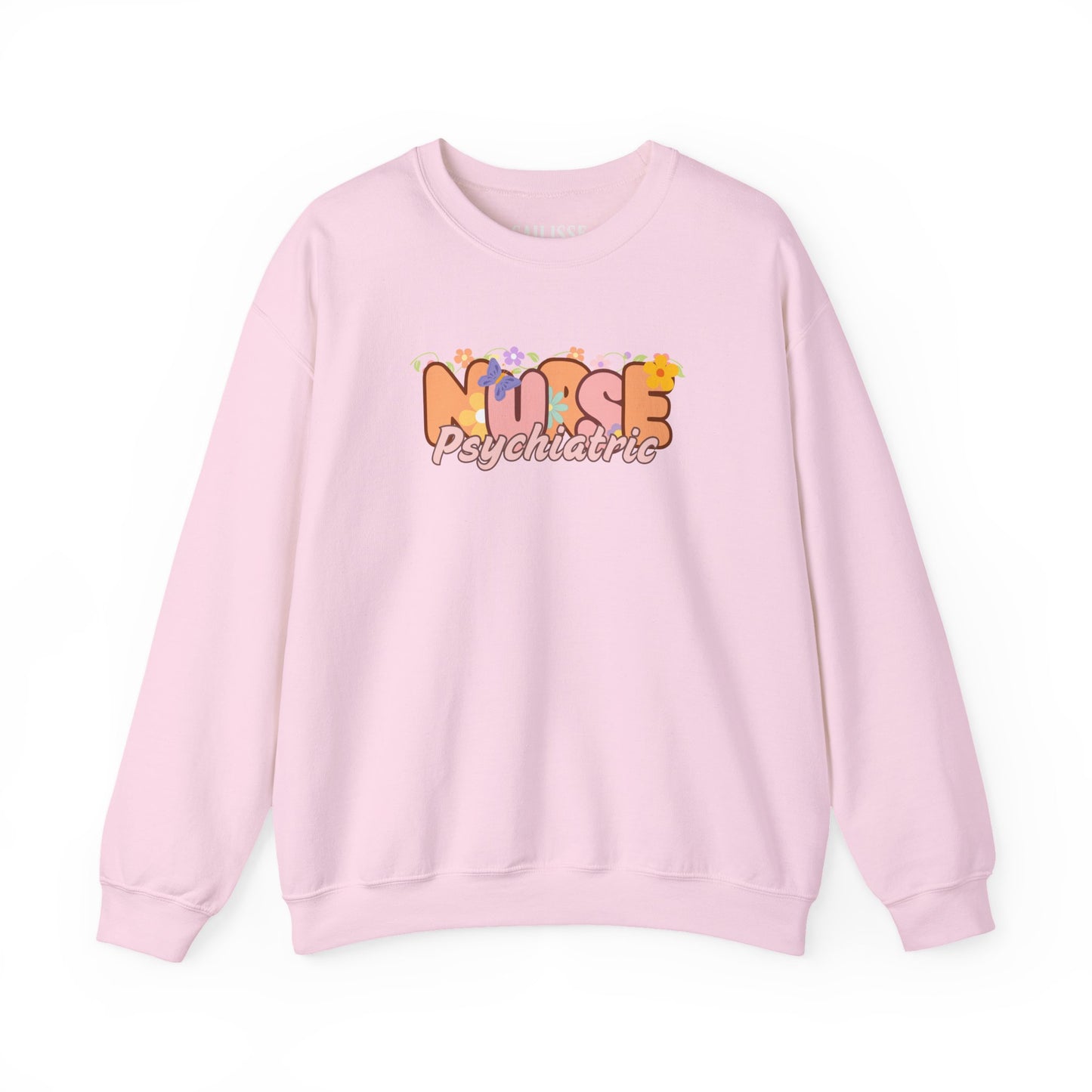 Psychiatric Nurse Floral Design Crewneck