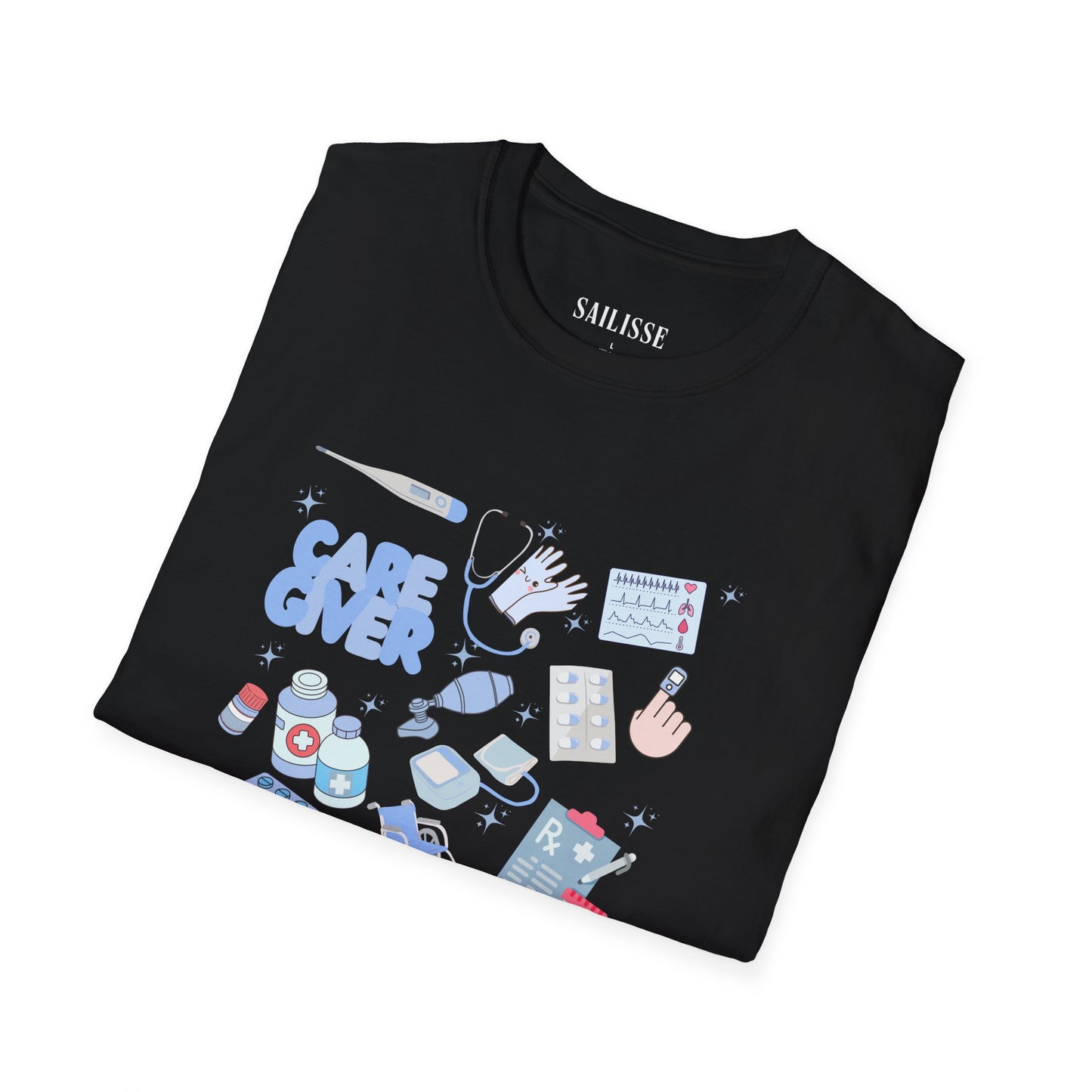 Caregiver Doodle Design Softstyle T-Shirt