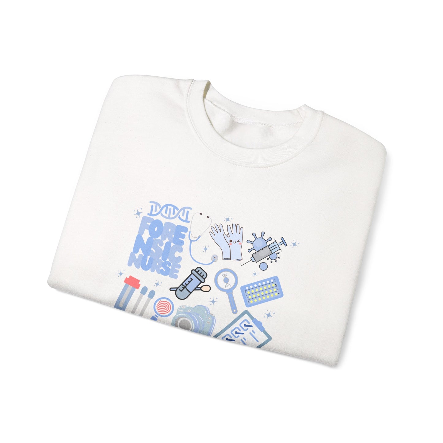 Forensic Nurse Doodle Design Crewneck