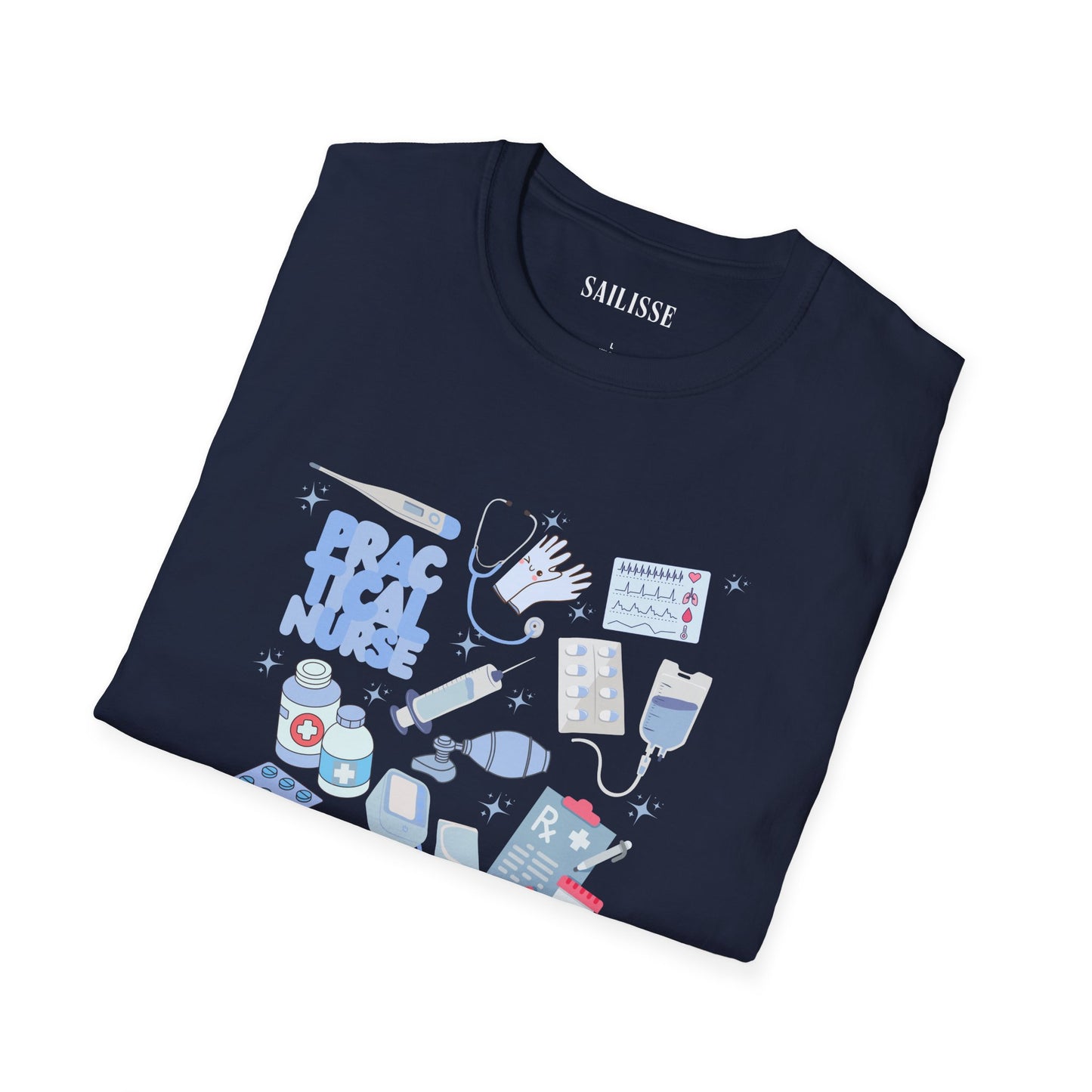 Practical Nurse Doodle Design Softstyle T-Shirt