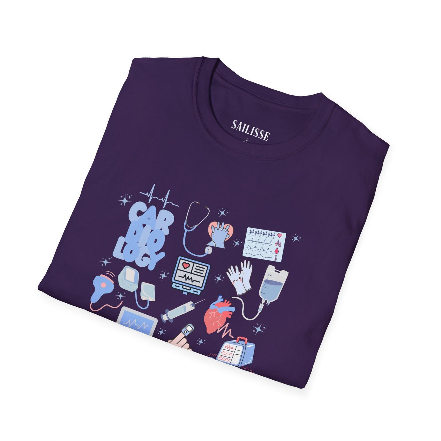 Cardiology Doodle Design Softstyle T-Shirt