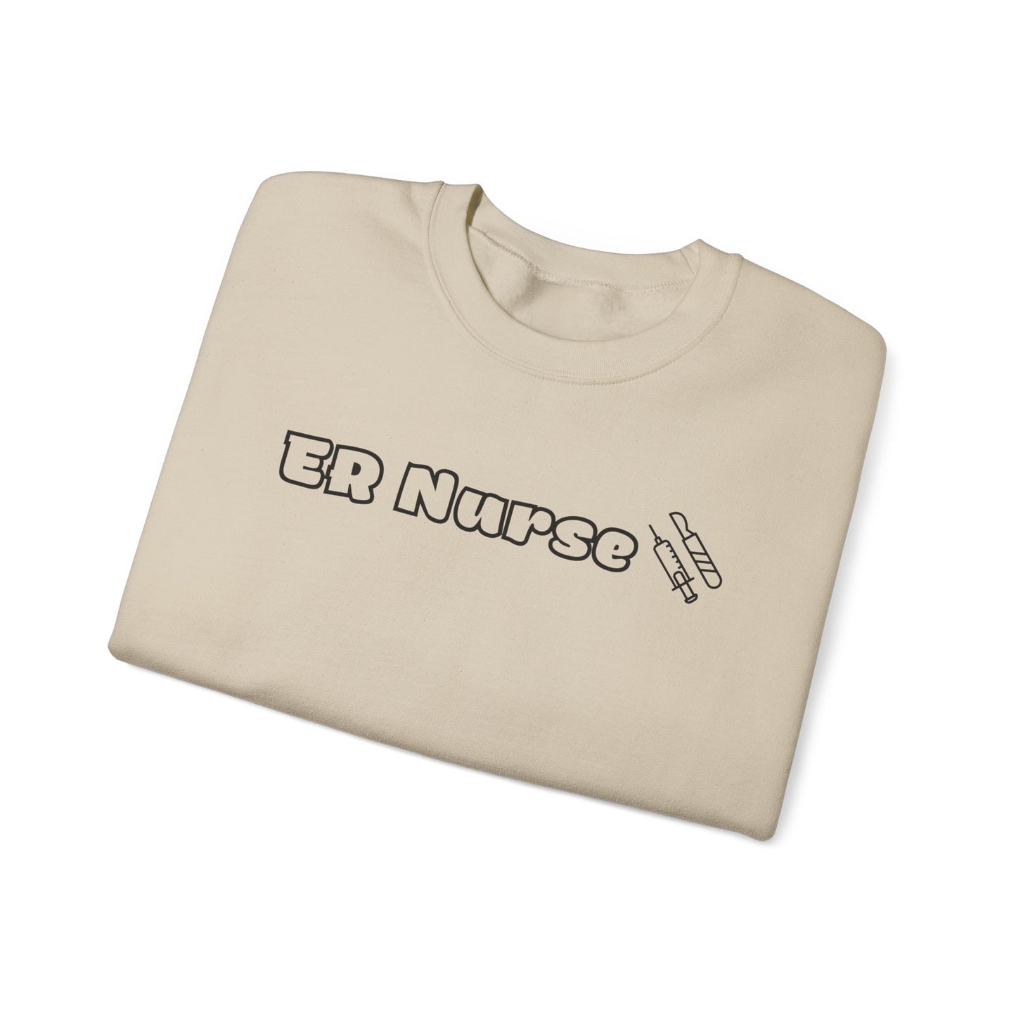 ER Nurse-Outlined Crewneck