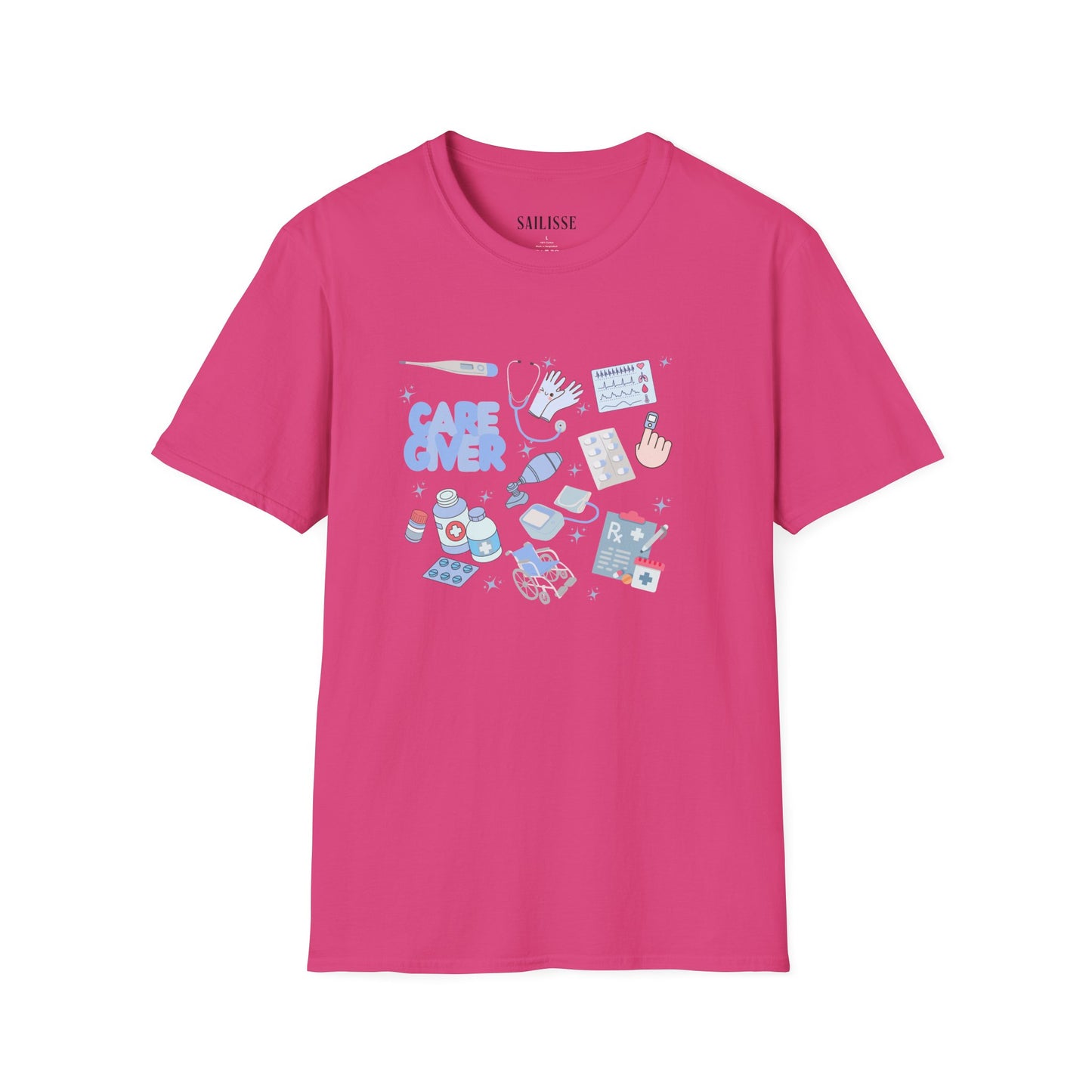 Caregiver Doodle Design Softstyle T-Shirt
