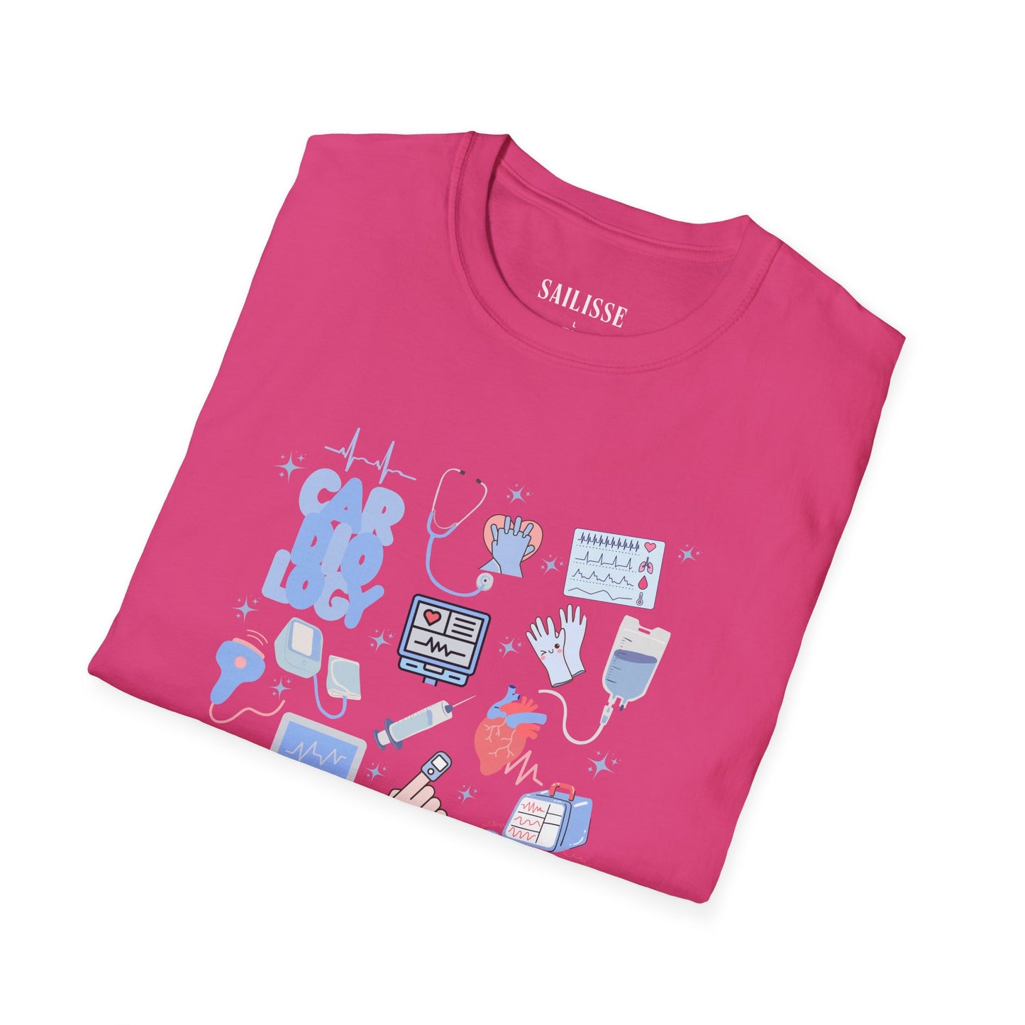 Cardiology Doodle Design Softstyle T-Shirt