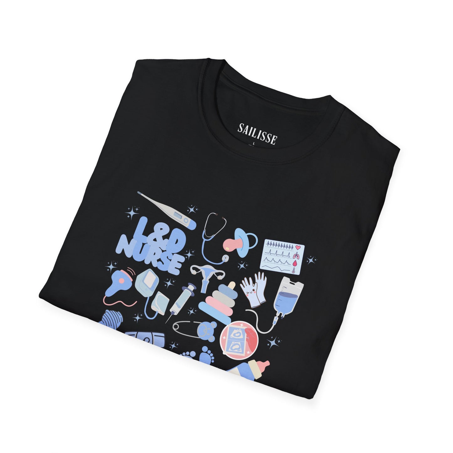 L&D Nurse Doodle Design Softstyle T-Shirt