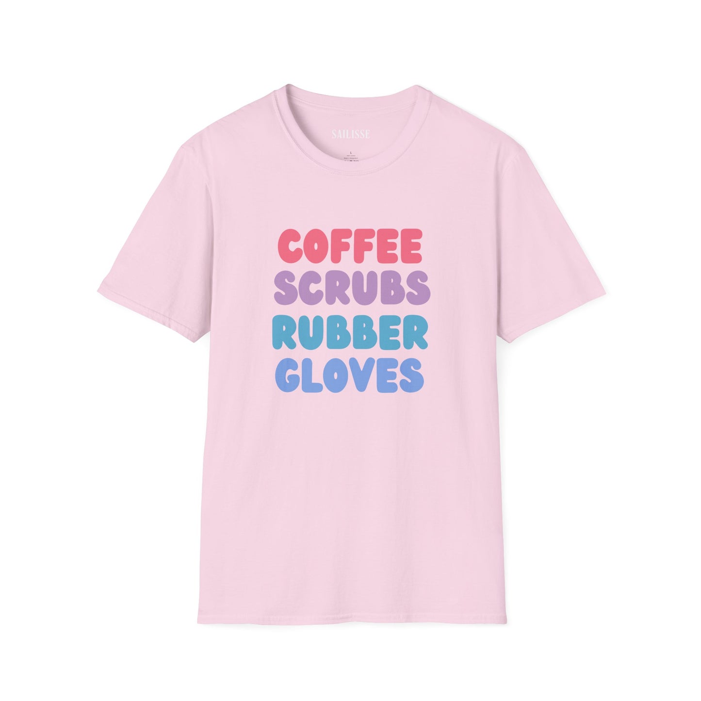 Coffee Scrubs Rubber Gloves Softstyle T-Shirt