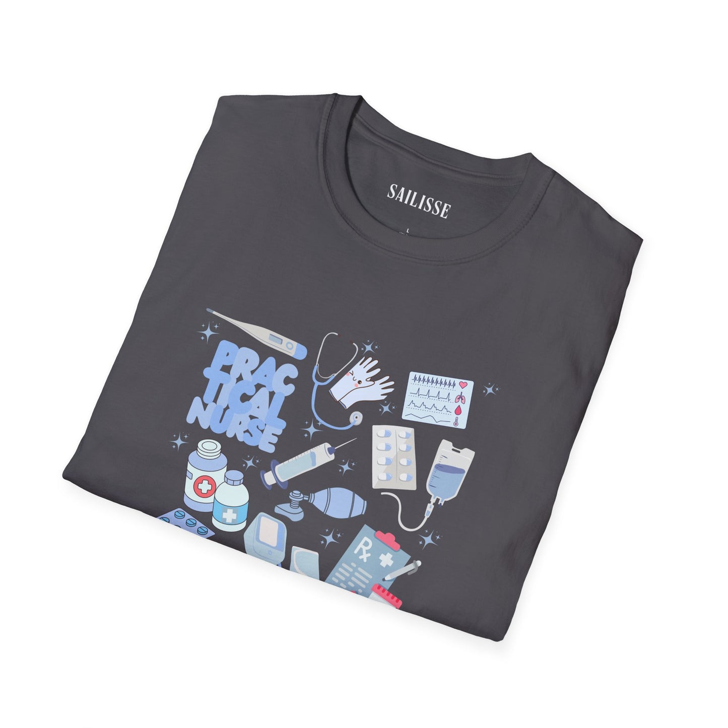 Practical Nurse Doodle Design Softstyle T-Shirt