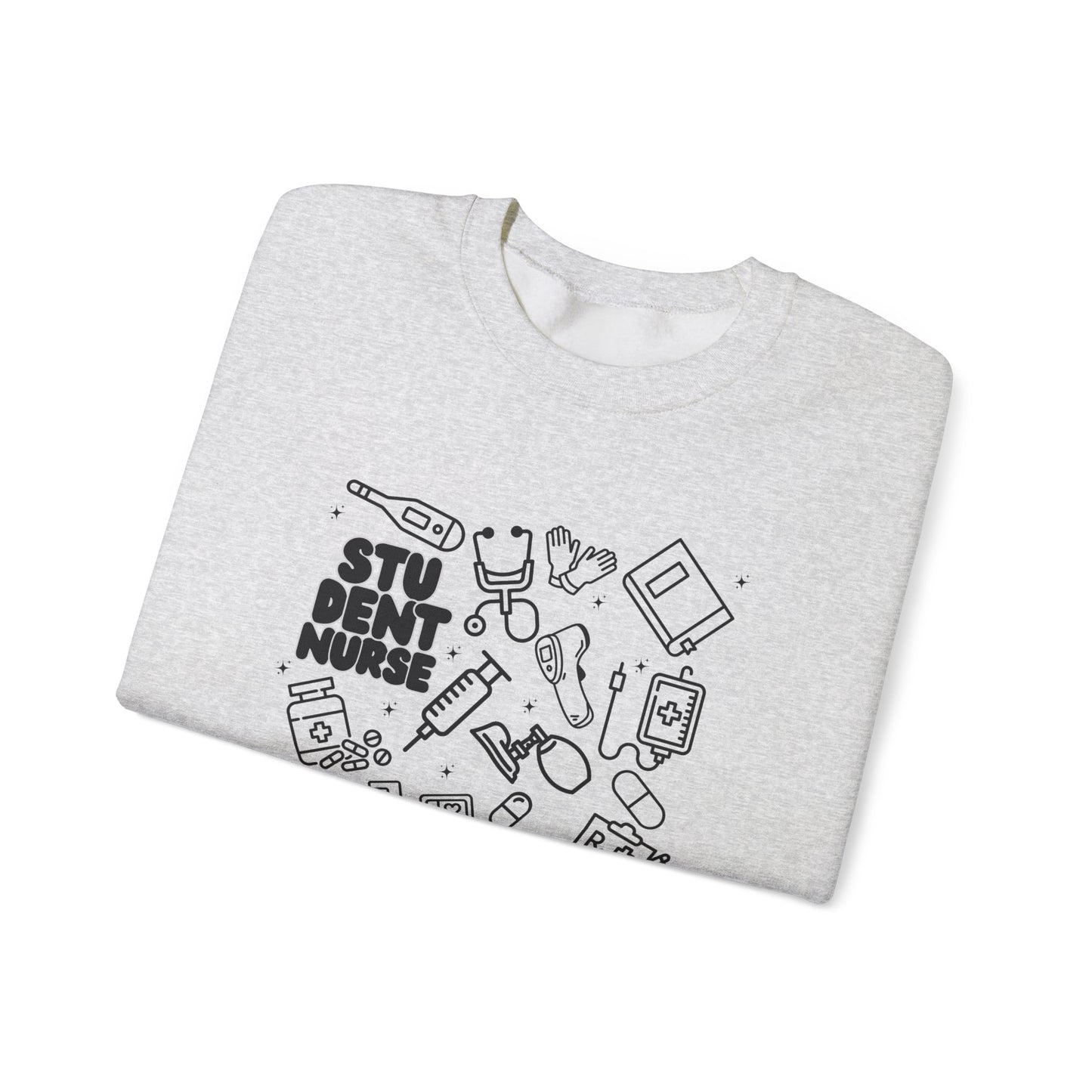 Student Nurse Black Outline Crewneck